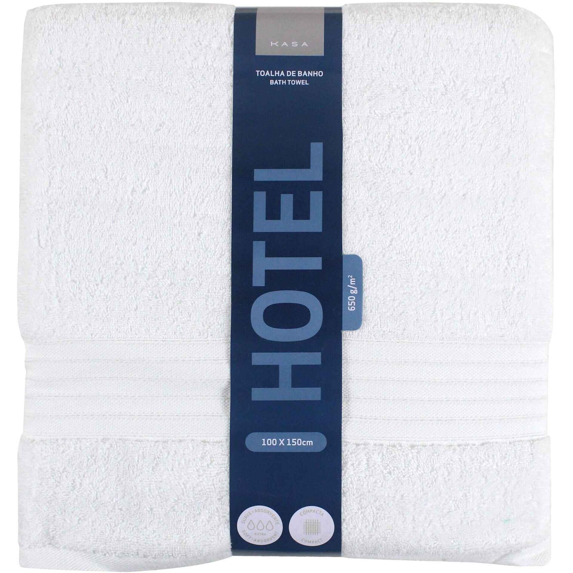 Toalh&atilde;o Hotel Branco Kasa