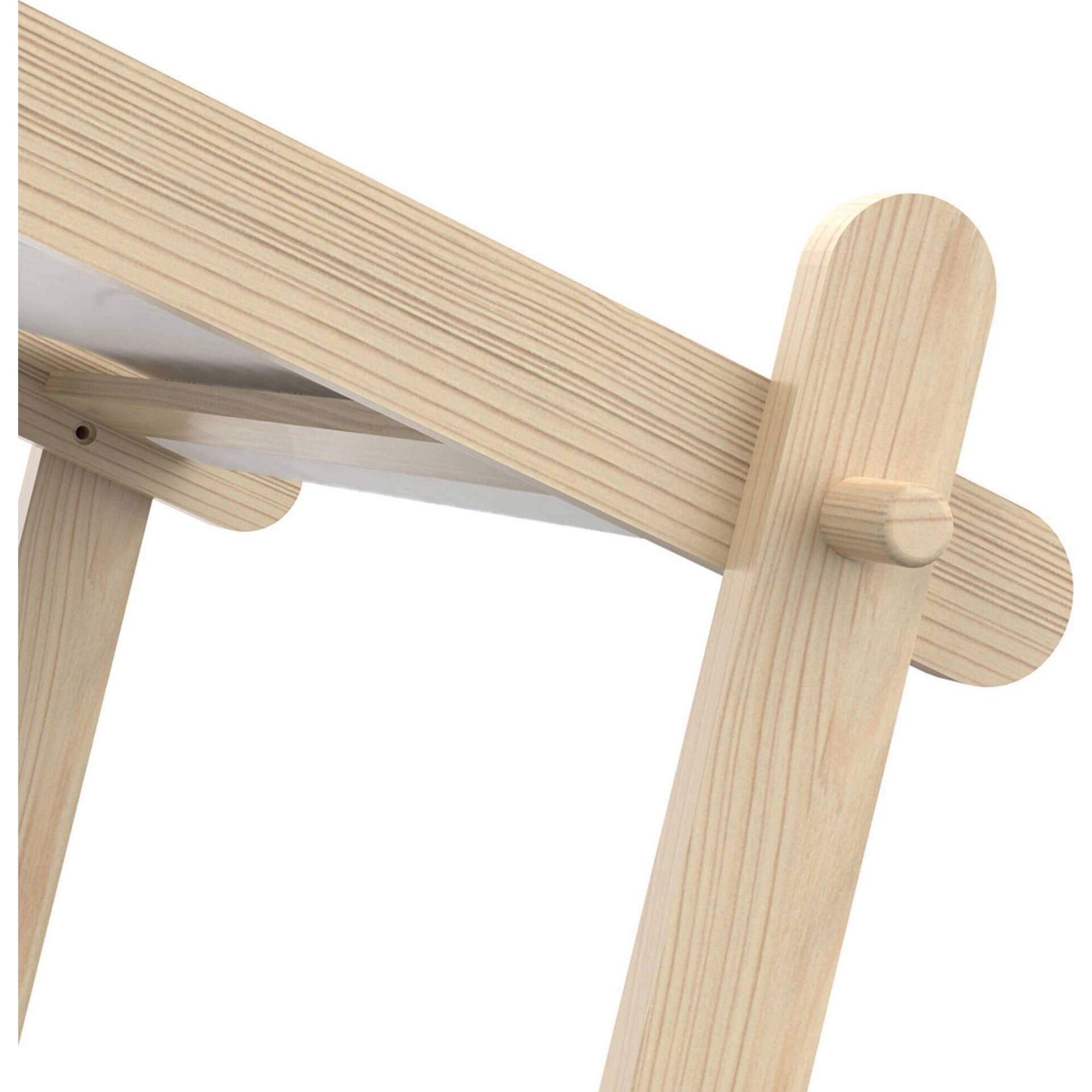 Cama Tenda 223,2x105,5x129,7cm Natural e Cinza Lodge