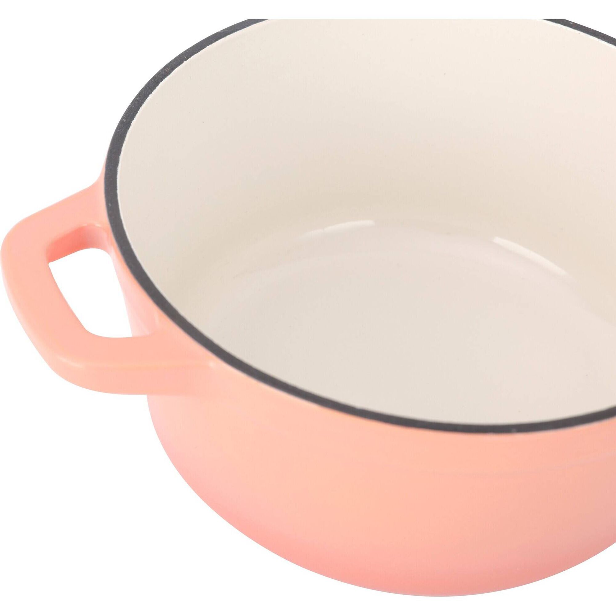 Caçarola Ferro Fundido 2,6L Asas e Tampa Clay