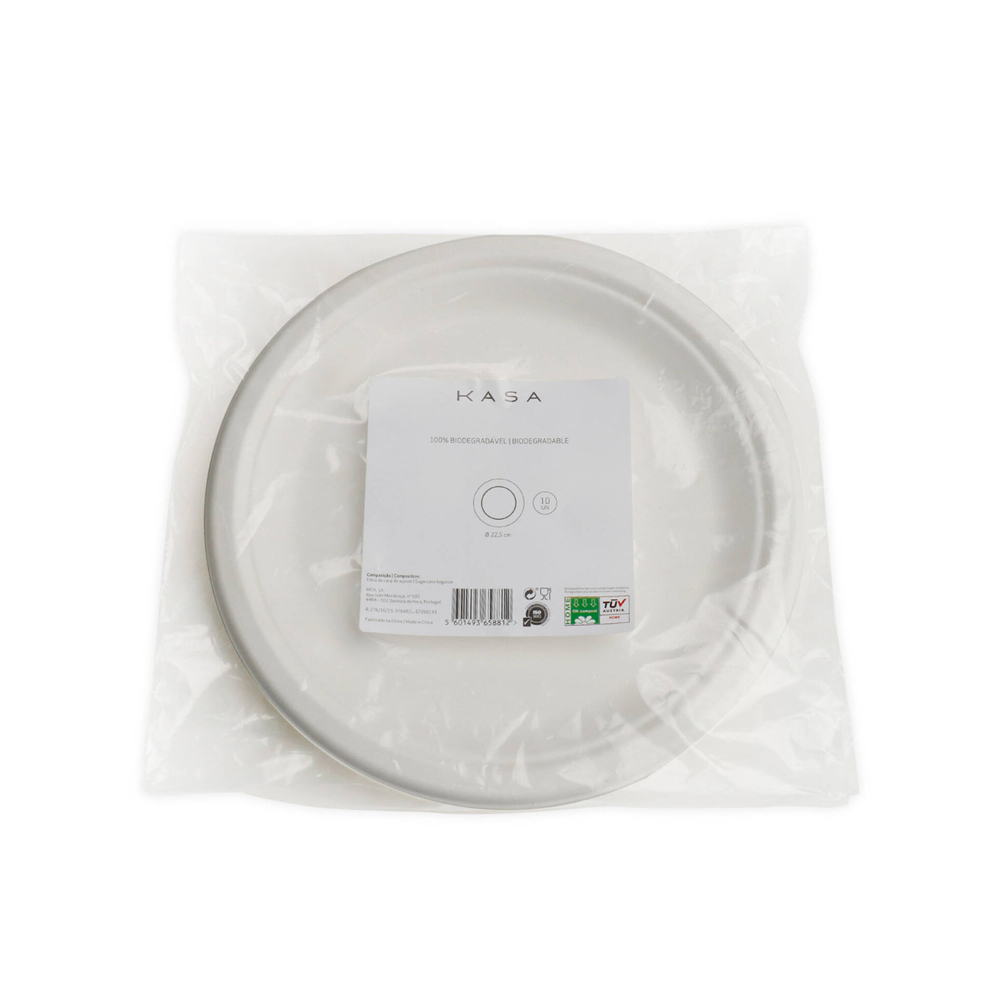 Conjunto 10 Pratos Refeição Cana Açúcar 22,5cm