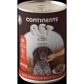 Comida H&uacute;mida para C&atilde;o Adulto Sem Cereais Pat&eacute; Vaca