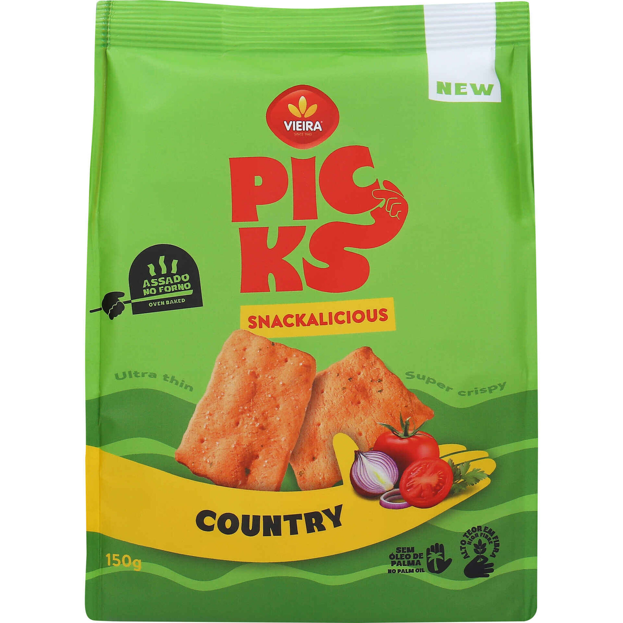 Snacks Bolachas Picks Country Vieira