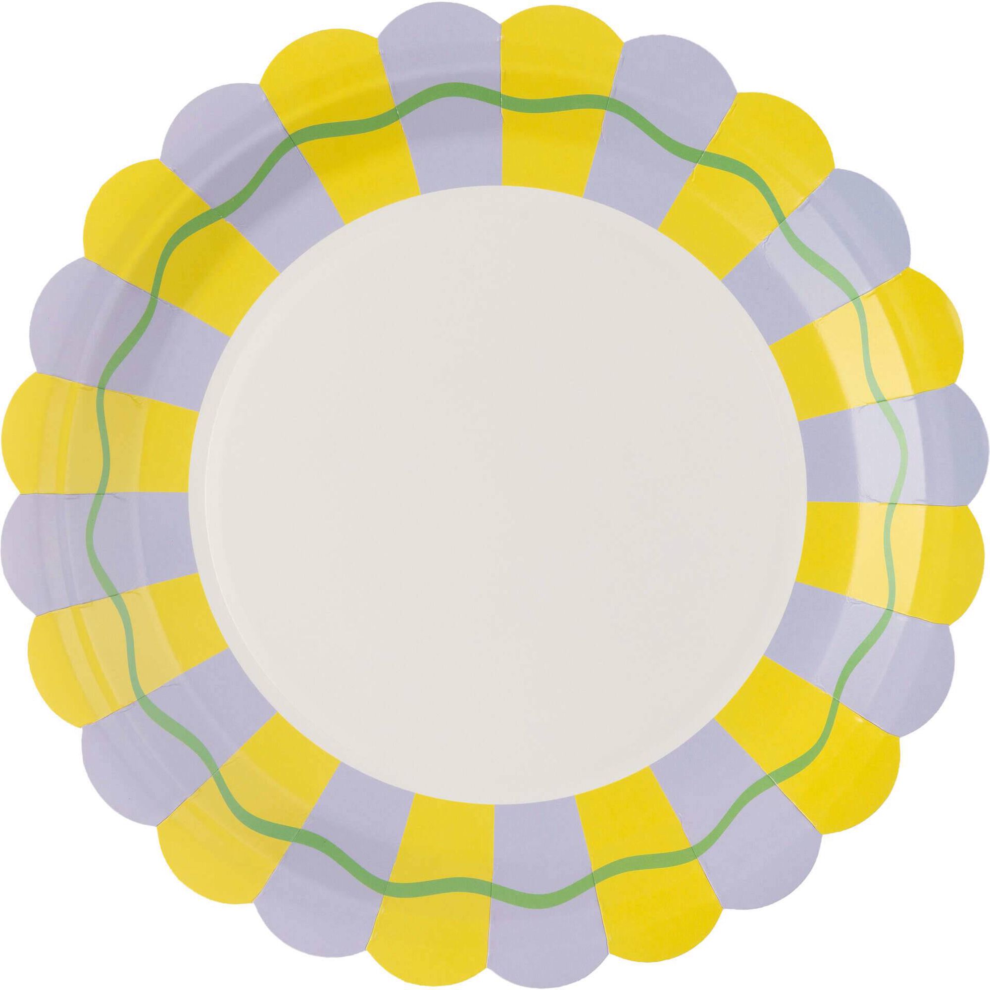 Conjunto 8 Pratos Amarelos Kasa