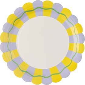 Conjunto 8 Pratos Amarelos Kasa