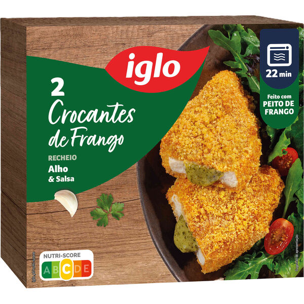 CROCANTE FRANGO RECHEADO IGLO ALHO E SALSA 204G