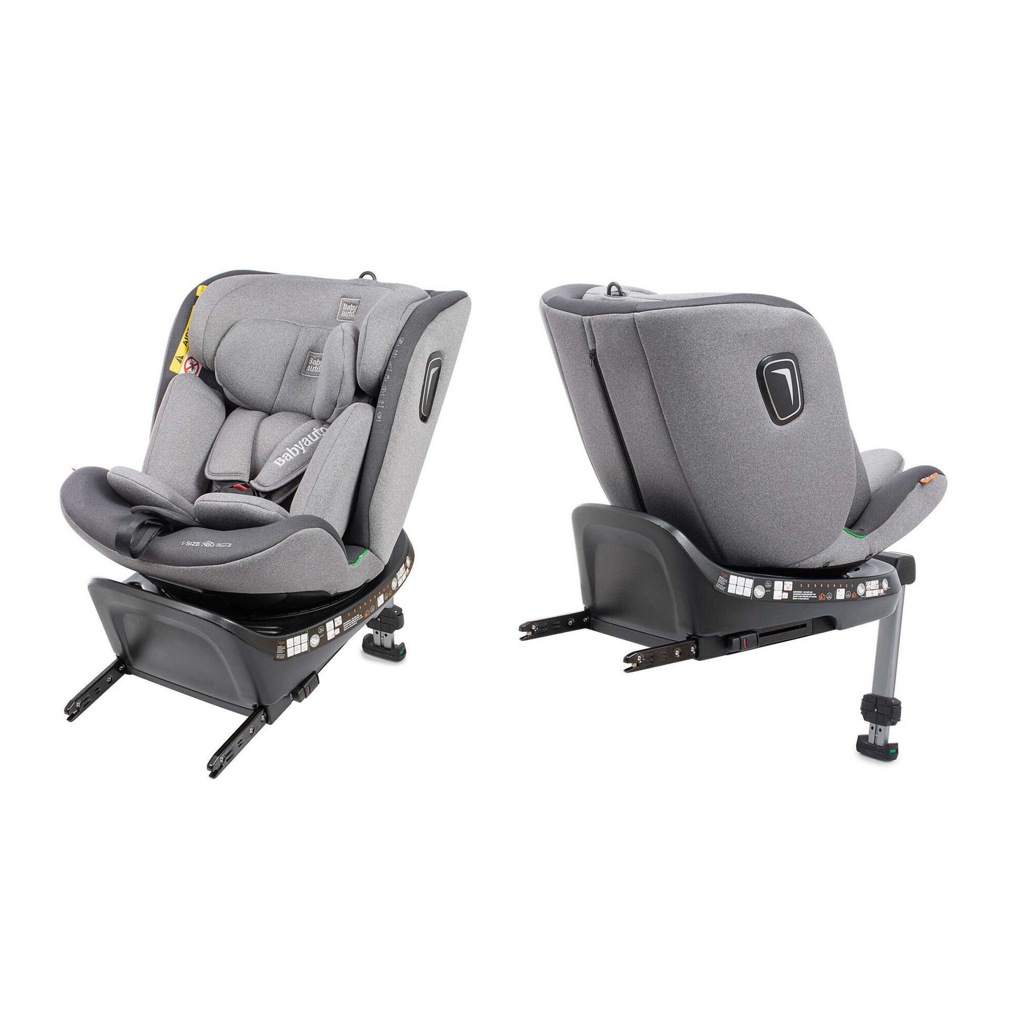 Cadeira Auto I-Size 40-150cm Isofix Cinza Aitana Babyauto