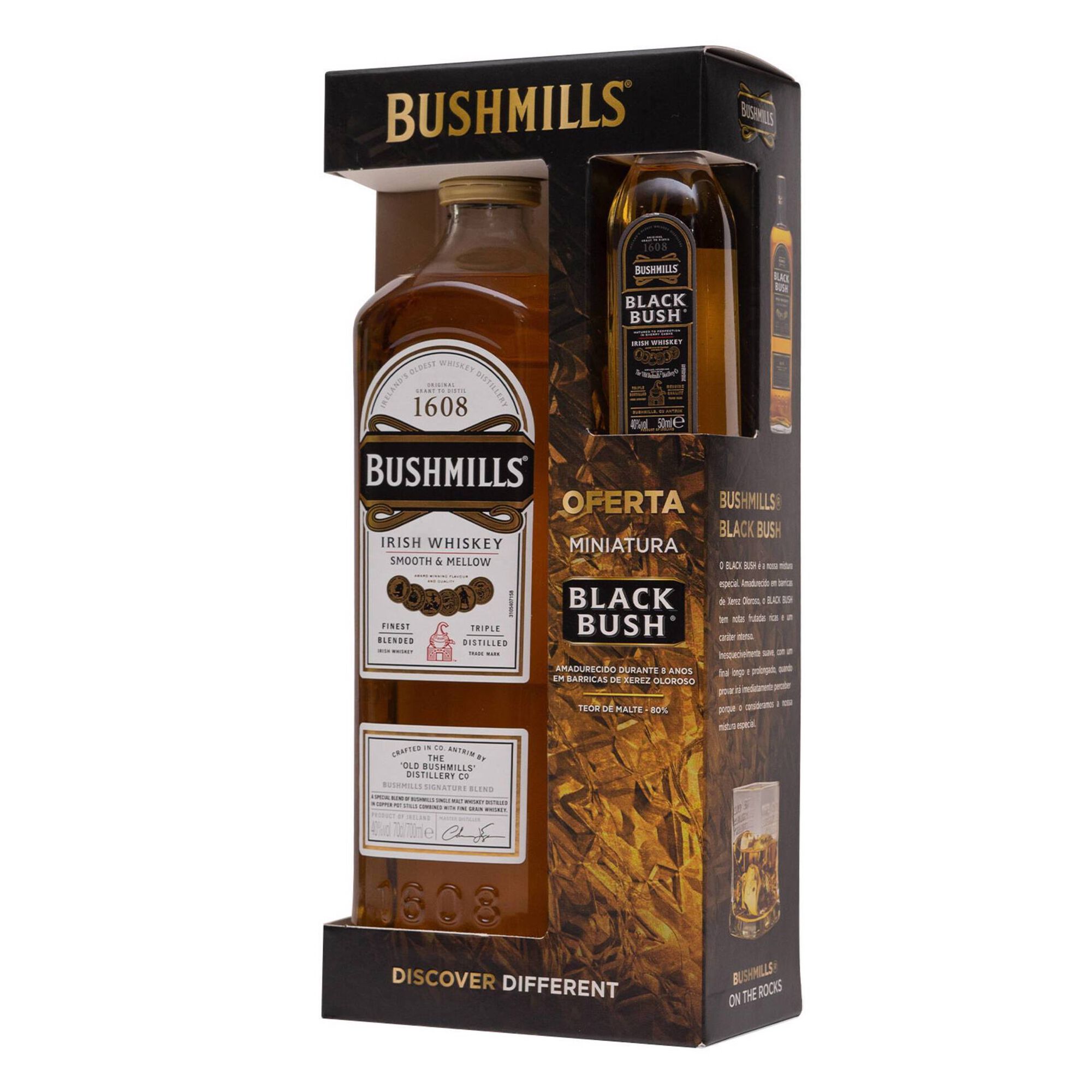 Whisky Bushmills com Oferta Blackbush