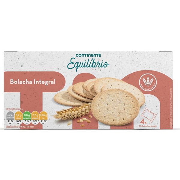 Bolachas Integrais Continente Equilíbrio