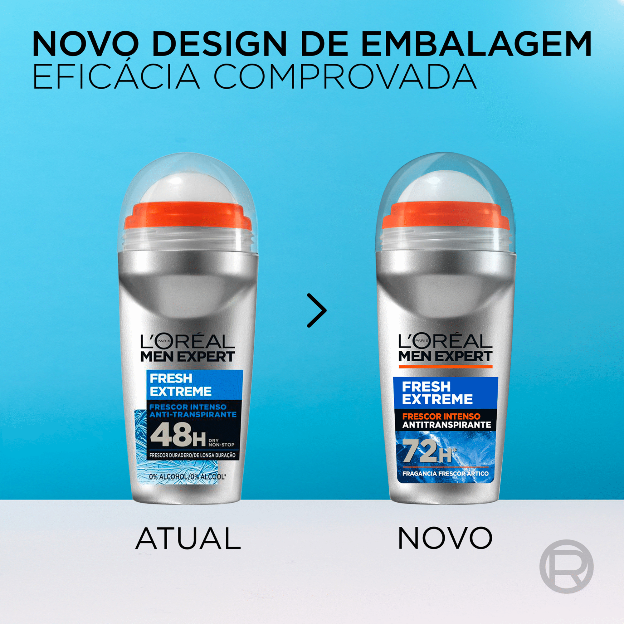 Desodorizante Roll On Fresh Extreme L'Or&eacute;al Paris Men Expert