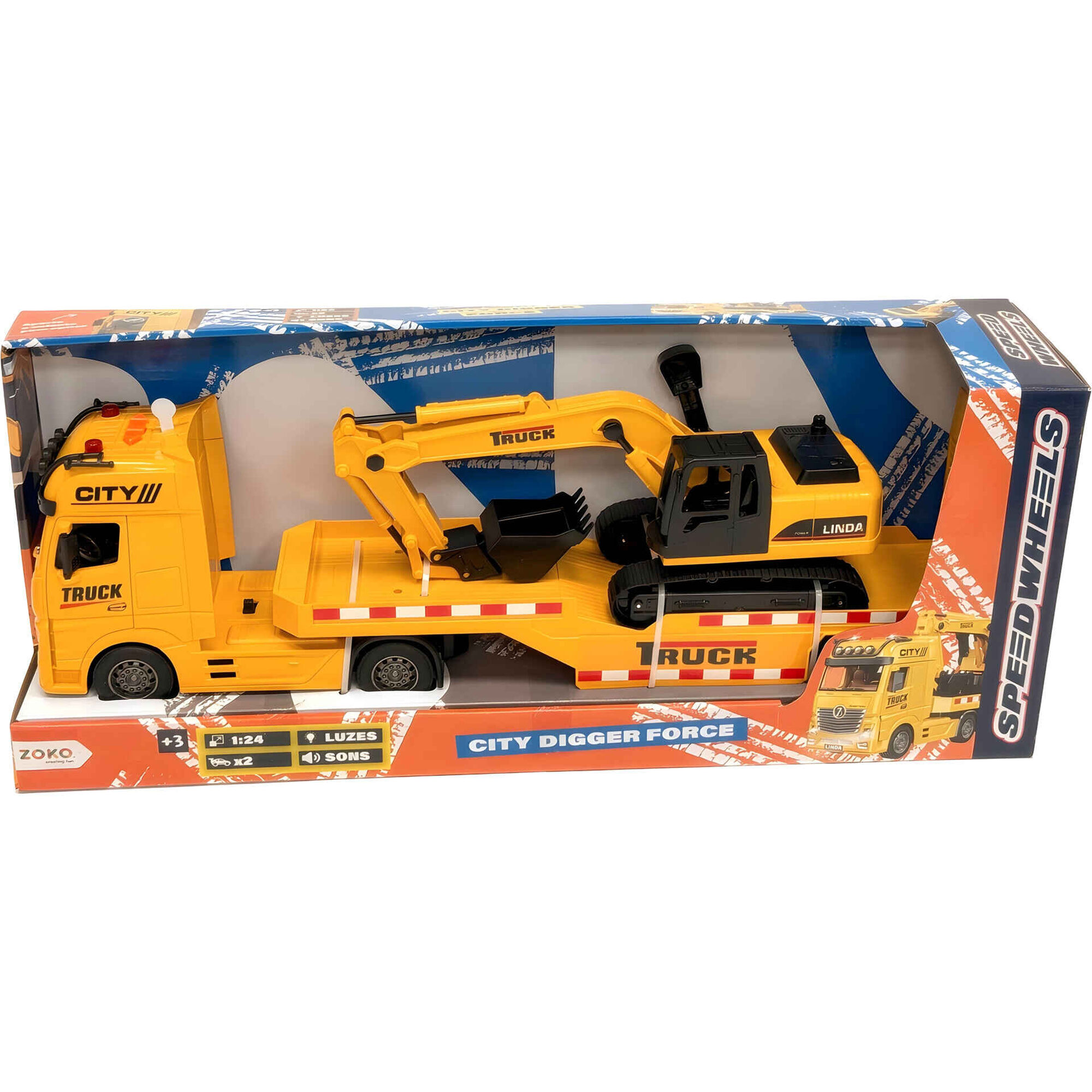 Conjunto Camião e Escavadora City Digger Force