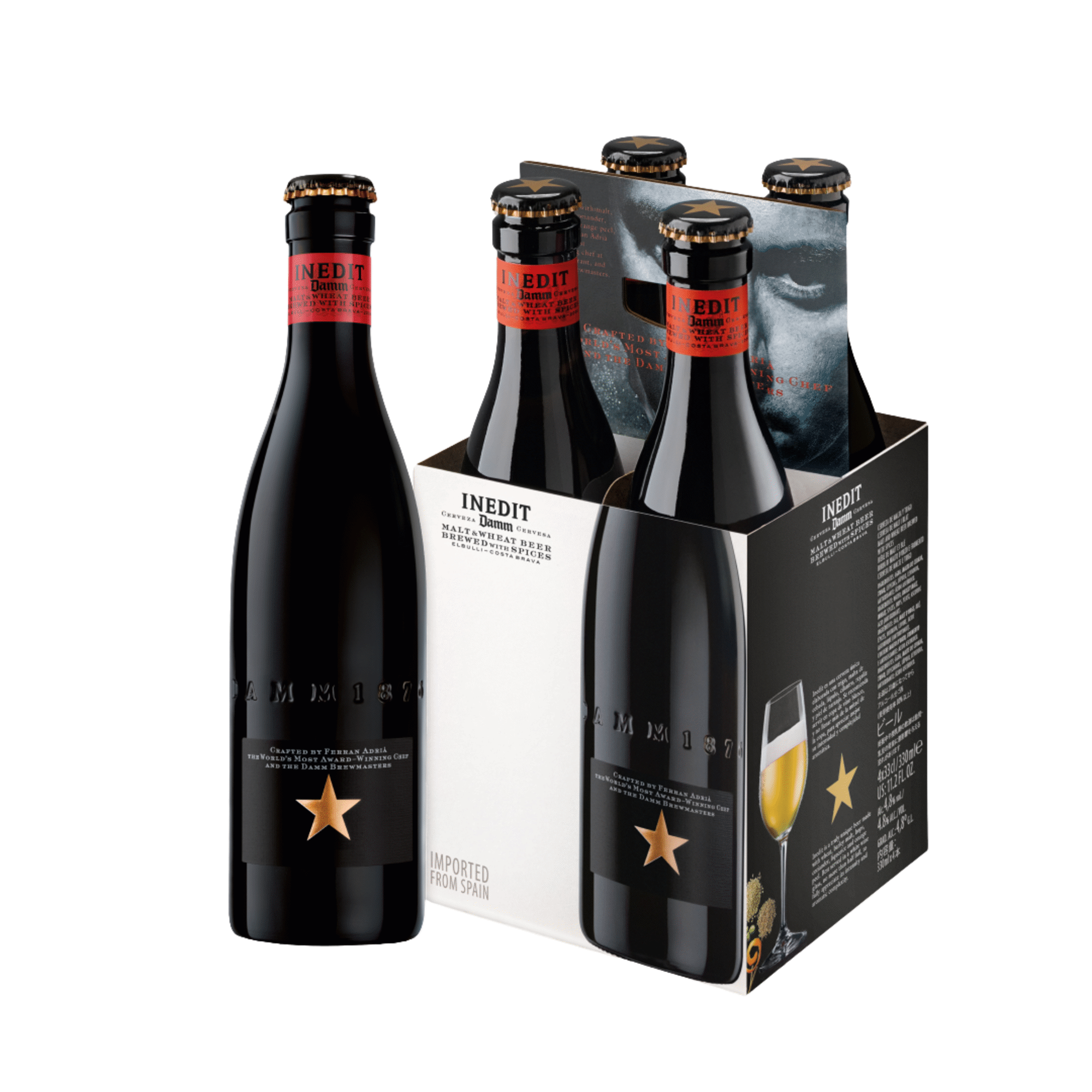 Cerveja com &Aacute;lcool Inedit Estrella Damm