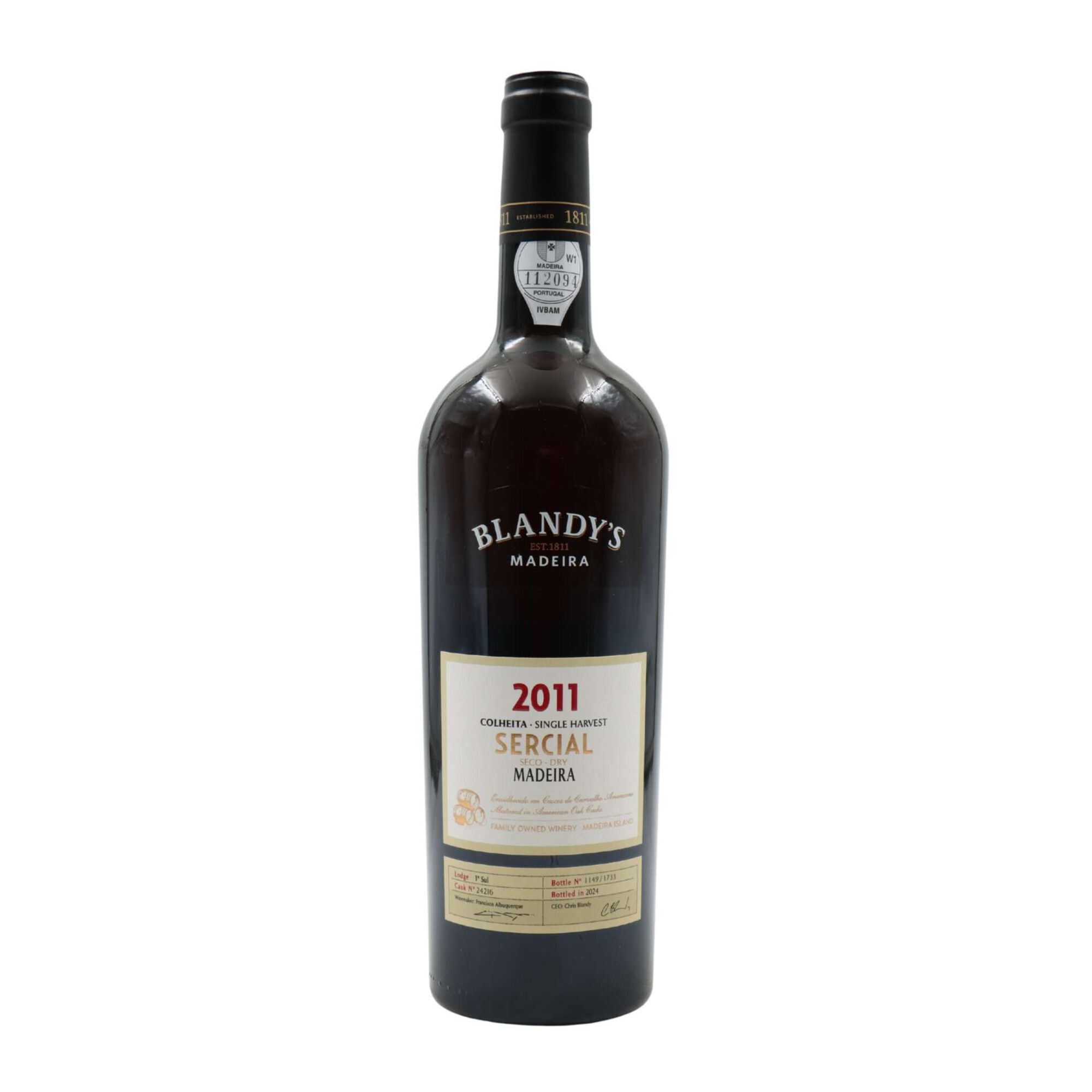 Blandy's Sercial Colheita 2011 Vinho da Madeira