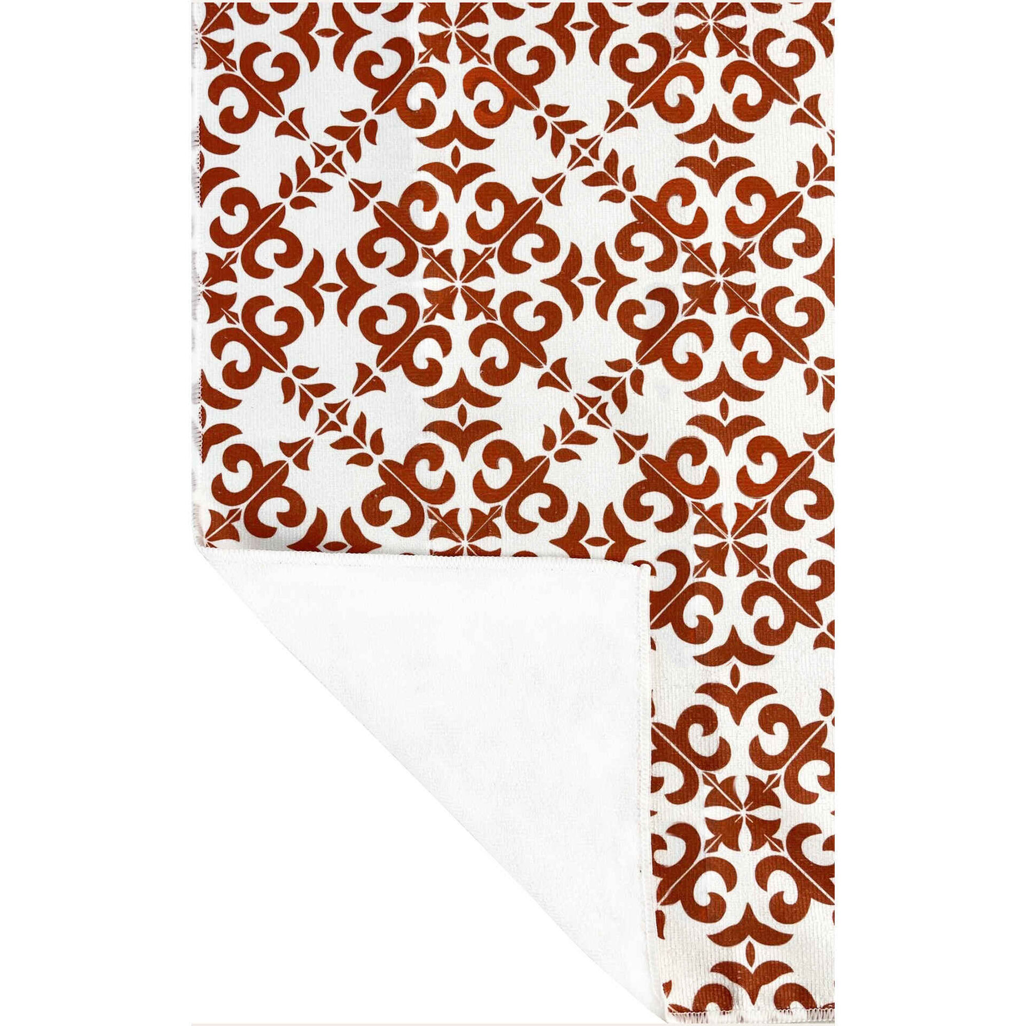 Conjunto 3 Panos Microfibra Terracota Kasa