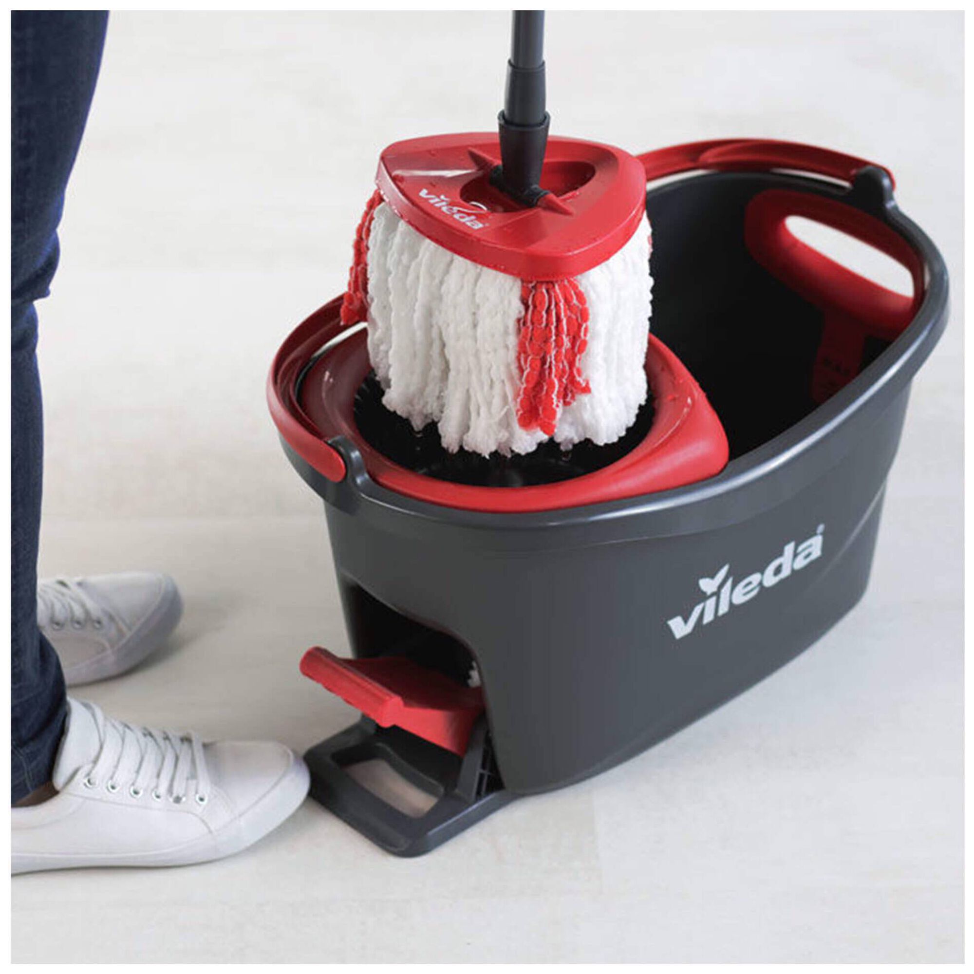 Sistema Turbo Esfregona e Balde com Pedal