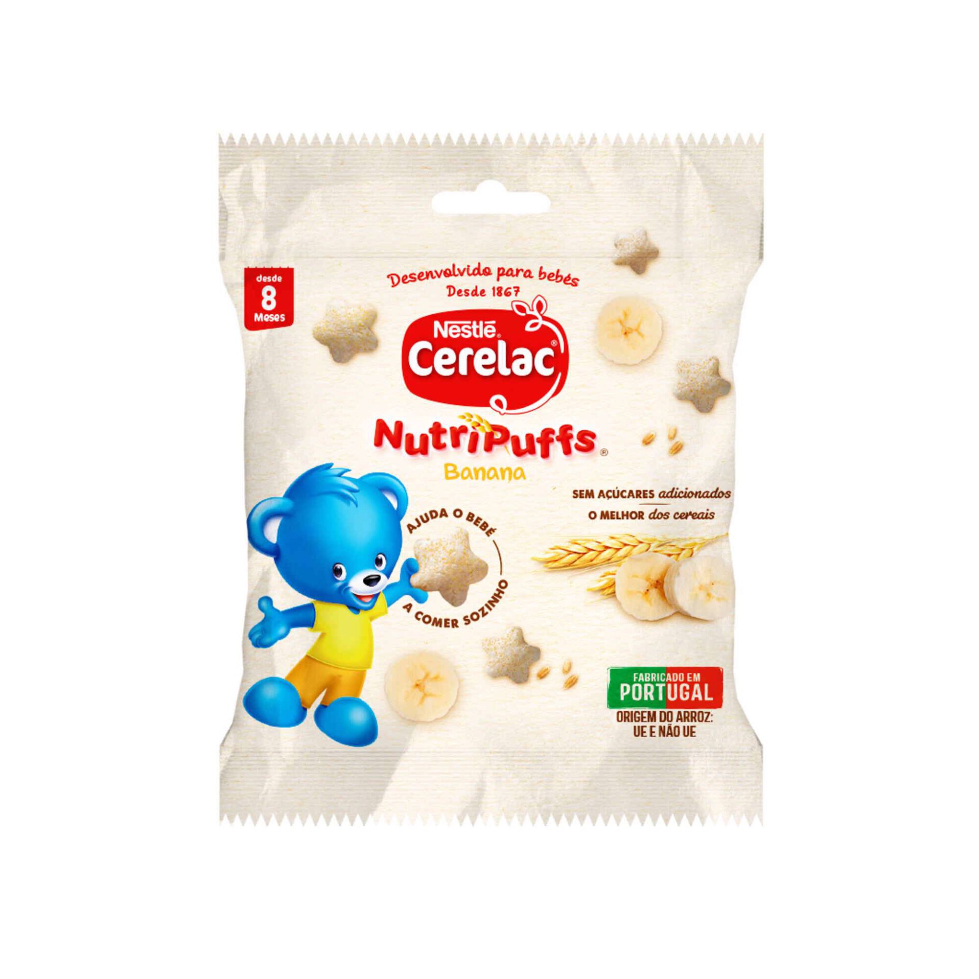 Snack para Bebé de Banana NutriPuffs +8M