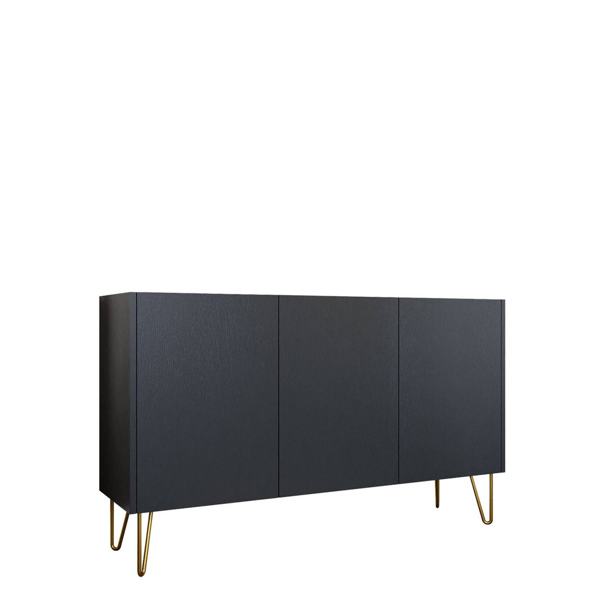 Aparador com Pés Dourados 144x37x83cm Marine
