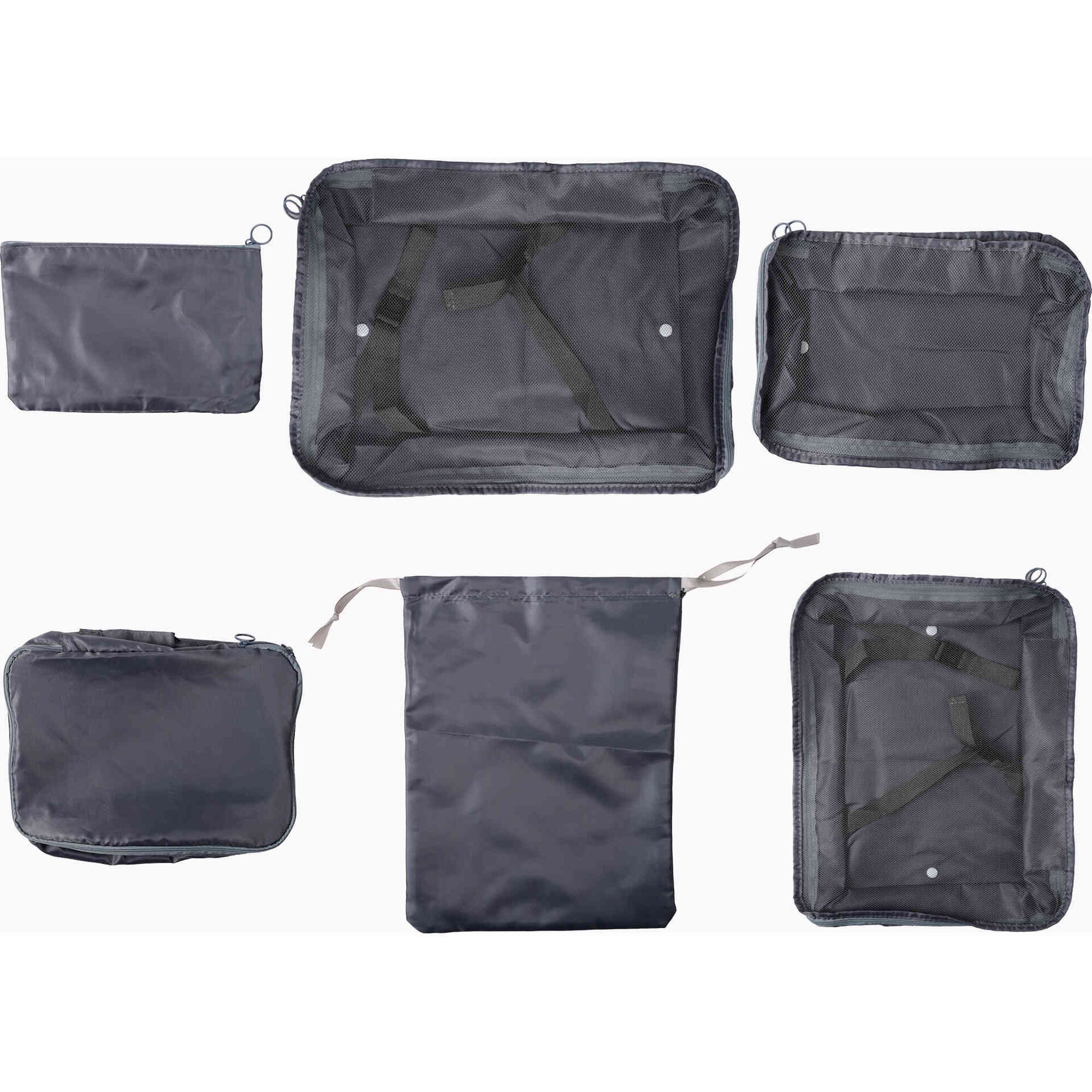 Conjunto 6 Organizadores Viagem Cinza