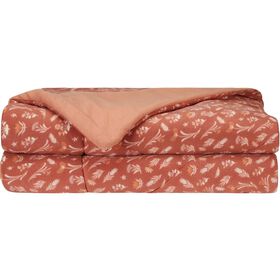 Edredão Polar 140x220cm Rosa Plantópia