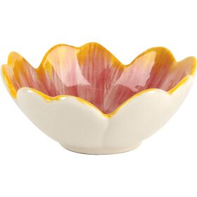 Ta&ccedil;a 9,3cm Flor Amarela com Centro Verde