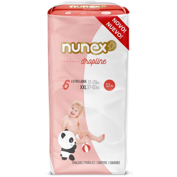 Fraldas Dropline 17-28kg T6 Nunex