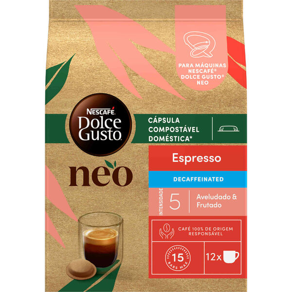 Cápsulas de Café Descafeinado Int 5 Nescafé Dolce Gusto Neo