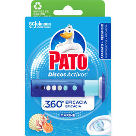 Discos Sanit&aacute;rios Ativos Gel Dispensador + Recargas Marinho Pato