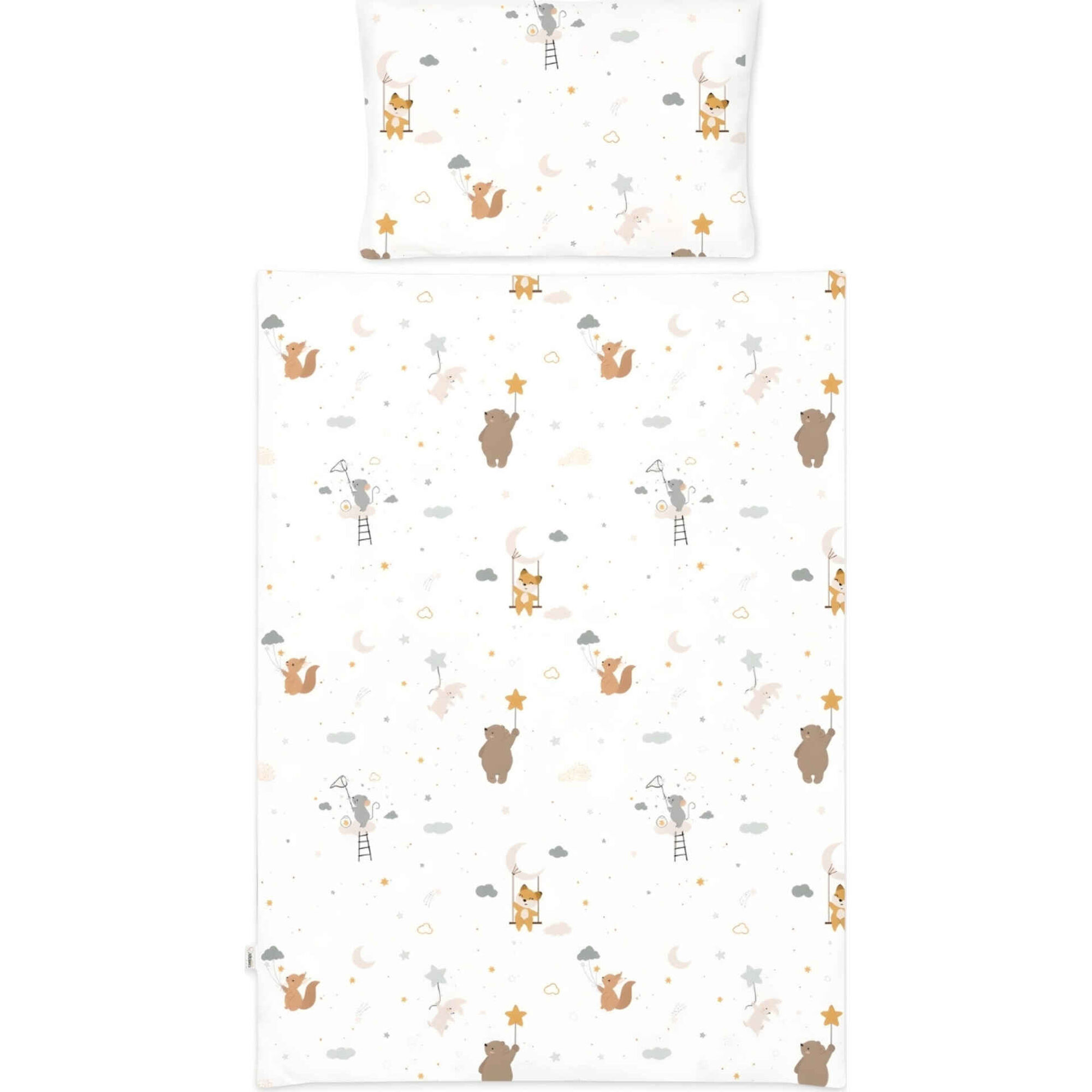 Conjunto Capa Edred&atilde;o e Fronha Almofada Ratinho Twinko