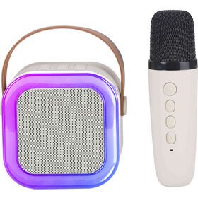 Coluna LED Bluetooth 5.1 com Microfone Bazar&atilde;o