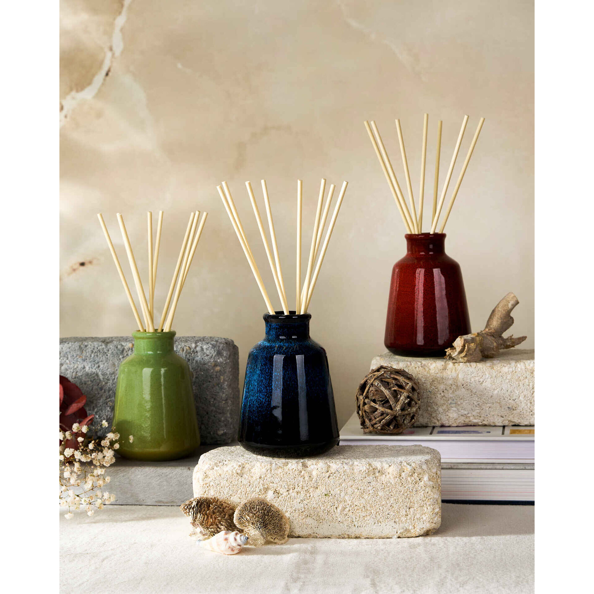 Ambientador Sticks Perfumados Cerâmica 150ml Verde