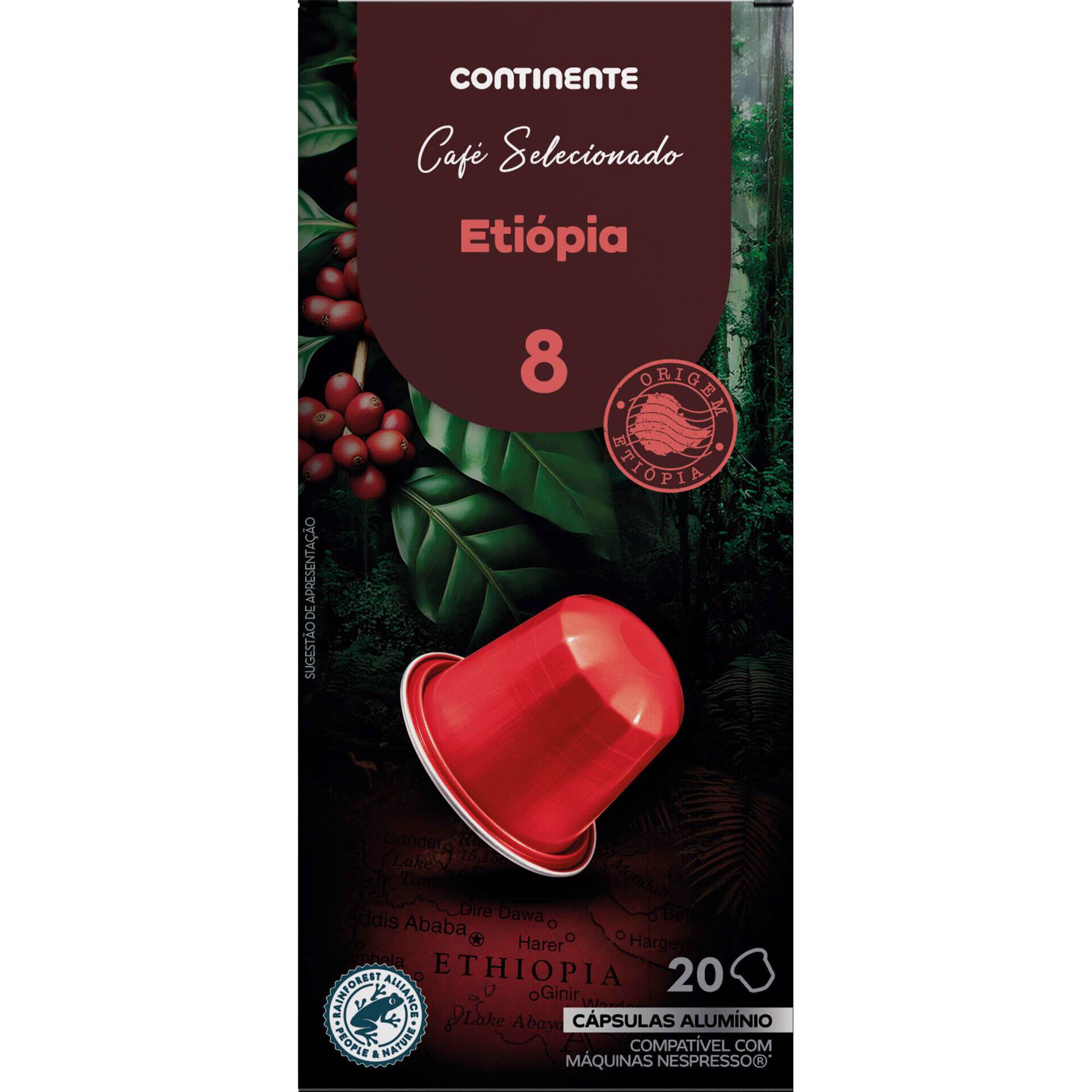 C&aacute;psulas de Caf&eacute; Eti&oacute;pia Int 8 Continente