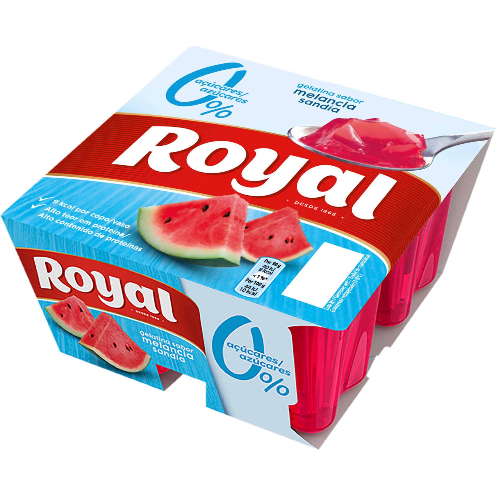 Gelatina Pronta Melancia sem A&ccedil;&uacute;car Royal