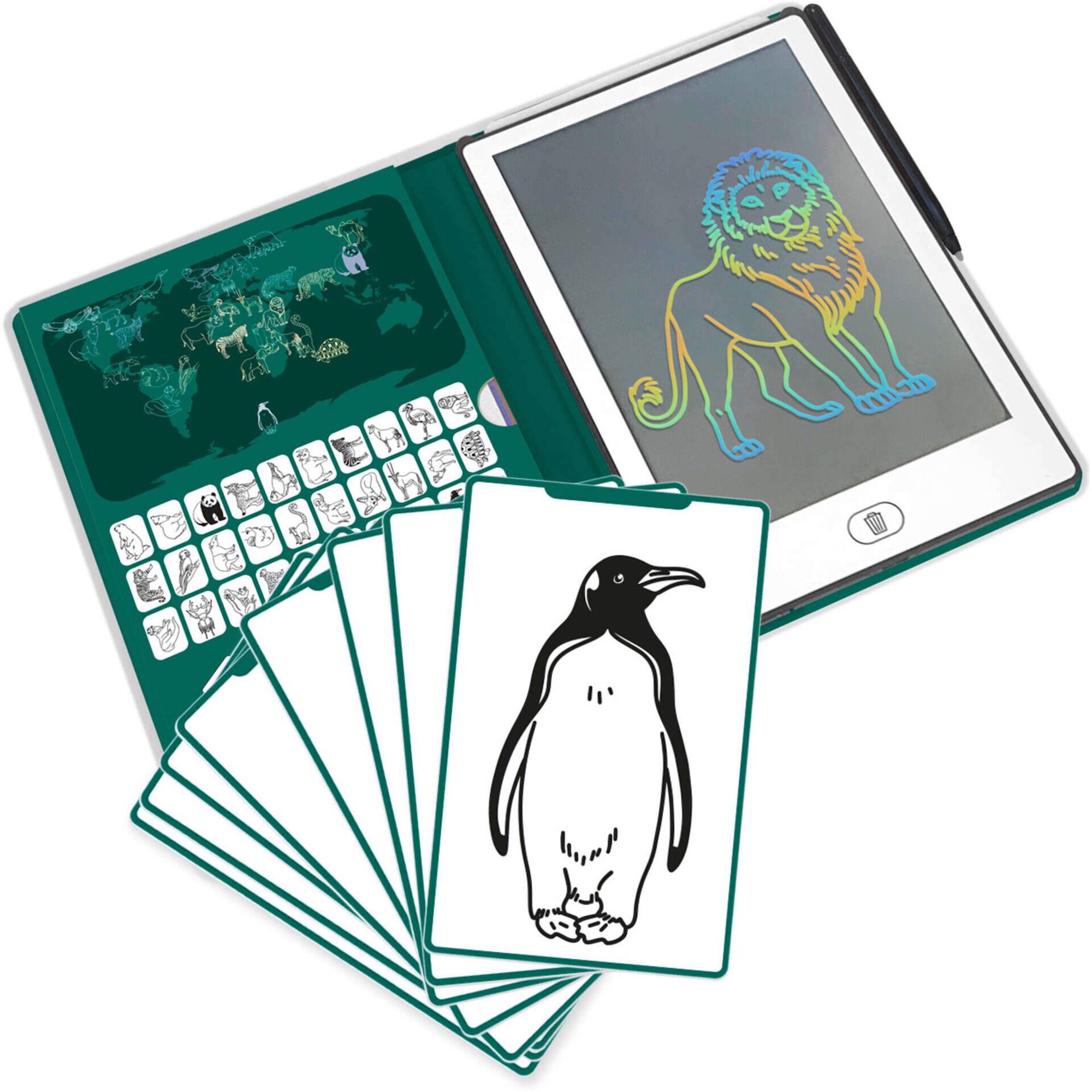 Kidiwolf - Bloco de Desenho LCD Animais Selvagens