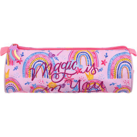 Estojo Redondo Rosa Unicorn