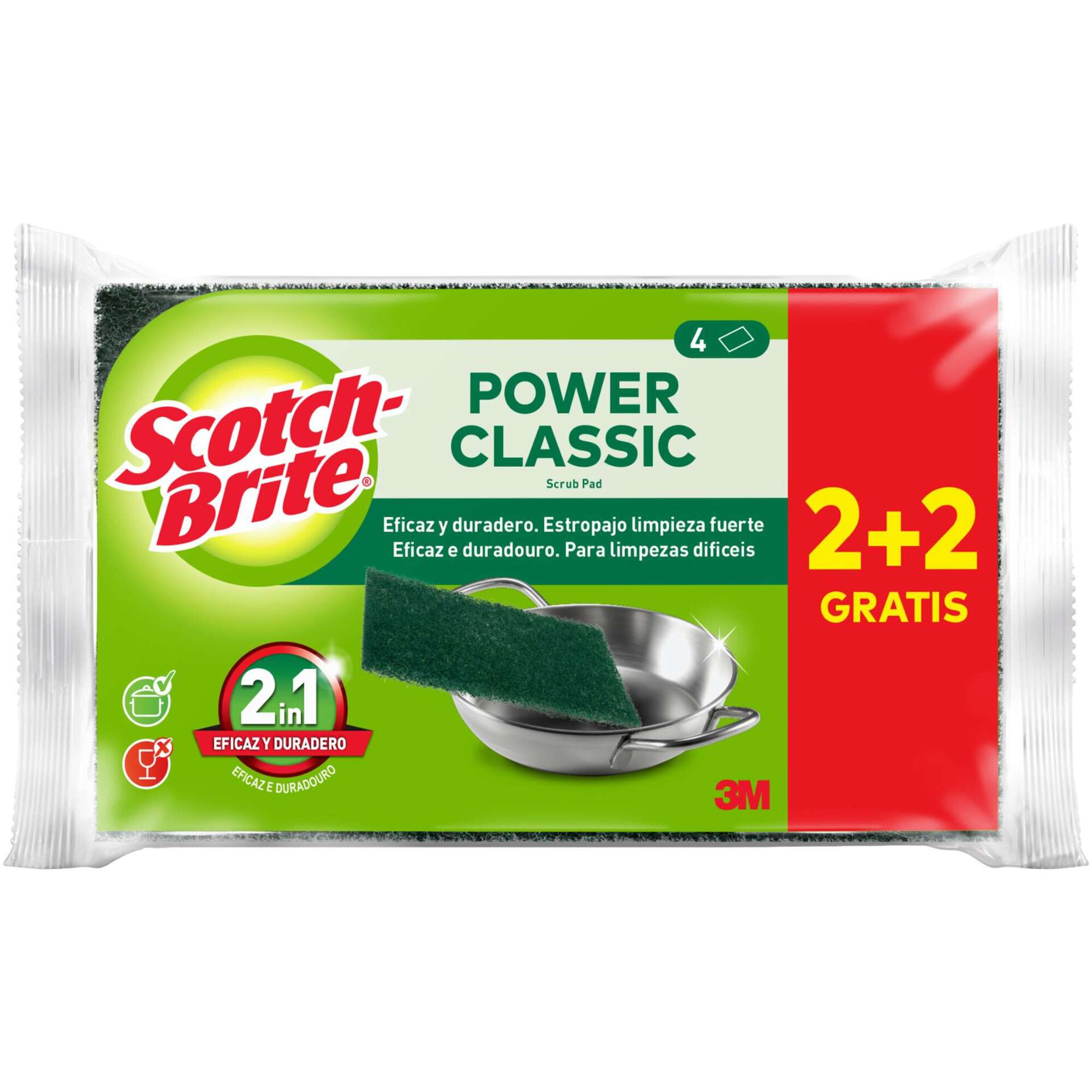 Esfregão Verde Power Classic