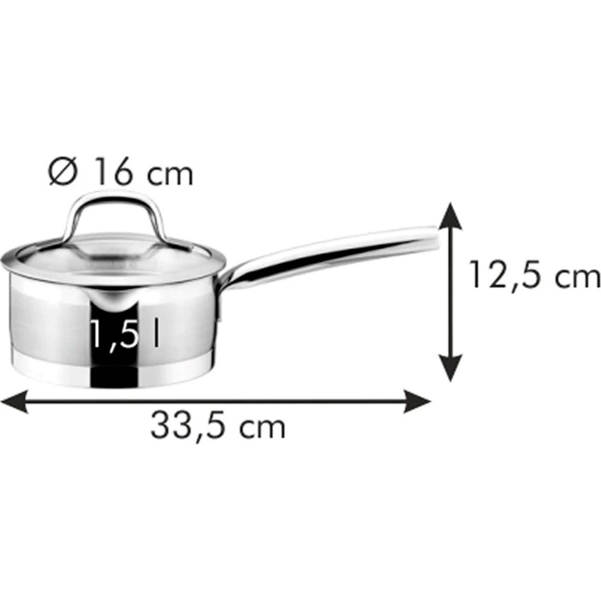 Ca&ccedil;arola President com Tampa Coadora 16cm Tescoma
