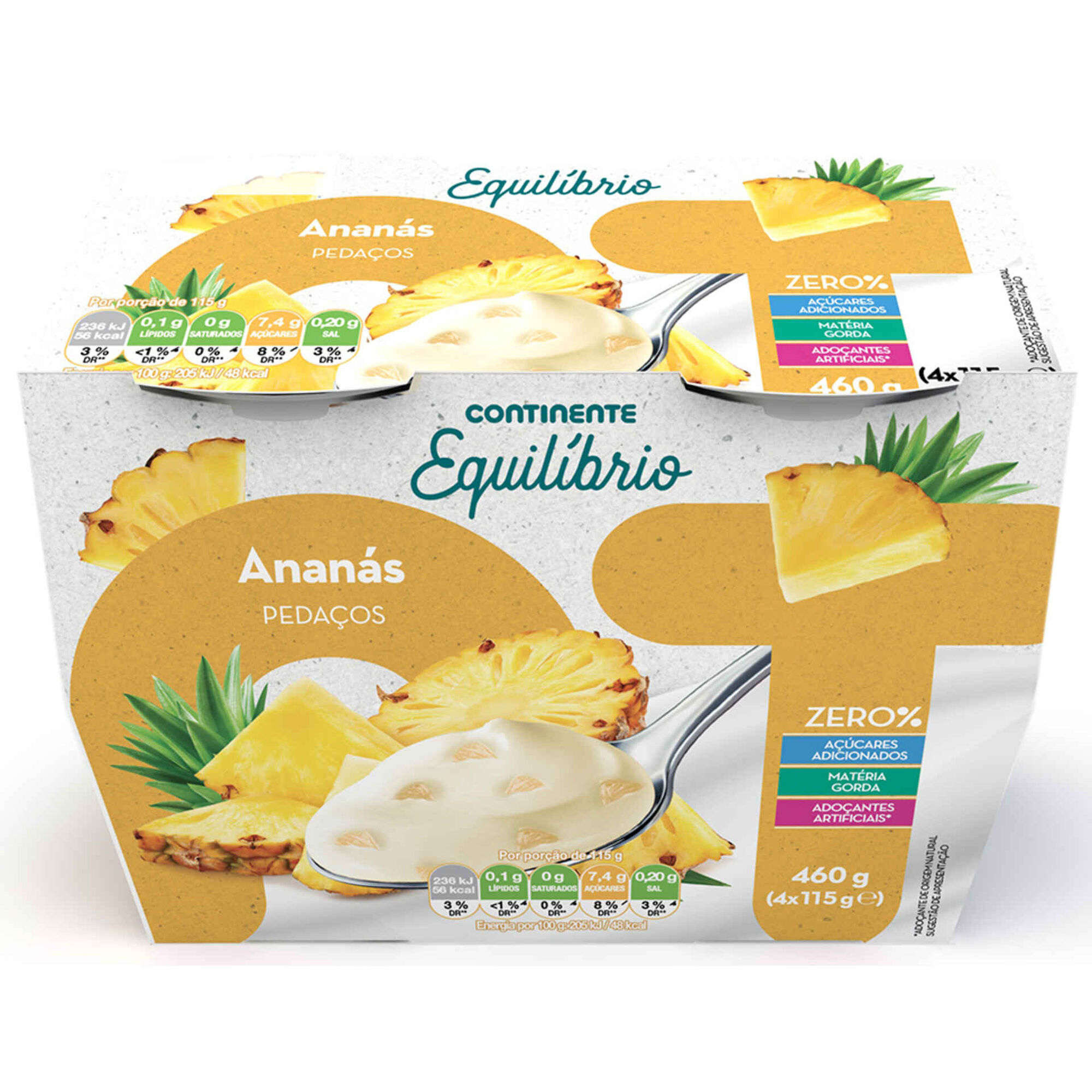 Iogurte Pedaços Zero% Ananás Iogurte Pedaços Zero% Ananás