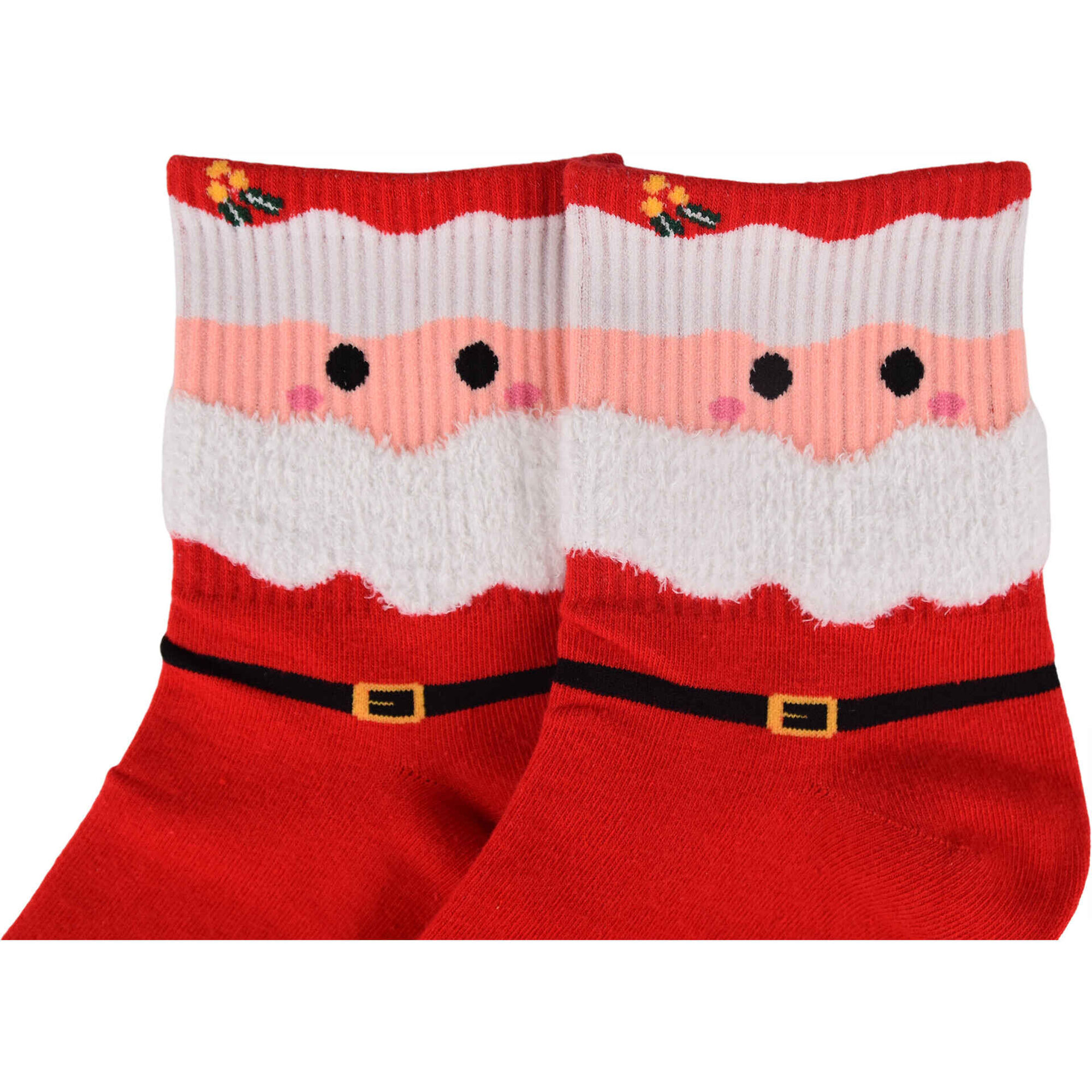 Conjunto 2 Pares Meias Natal Bazar&atilde;o