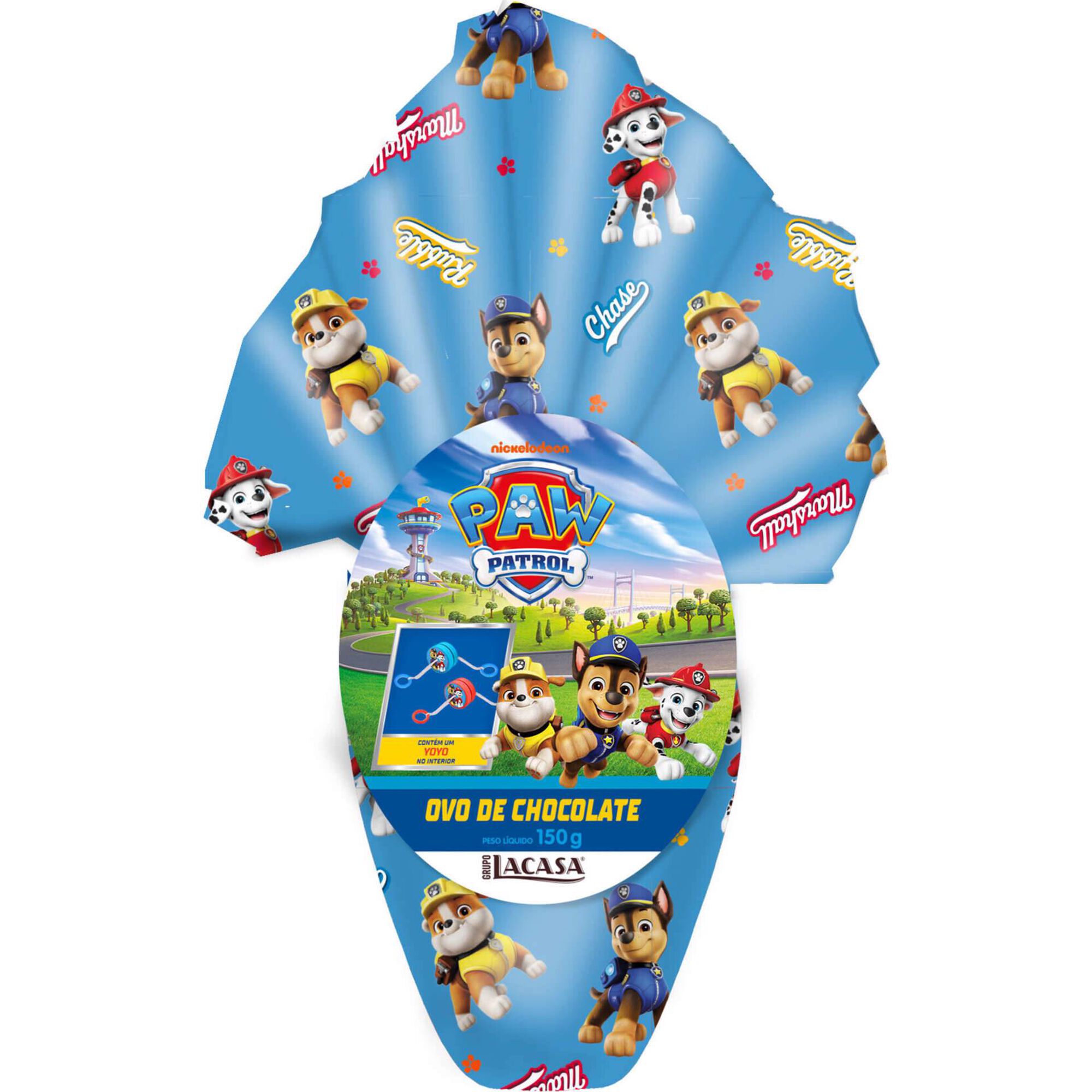 Ovo Chocolate Patrulha Pata Azul Lacasa