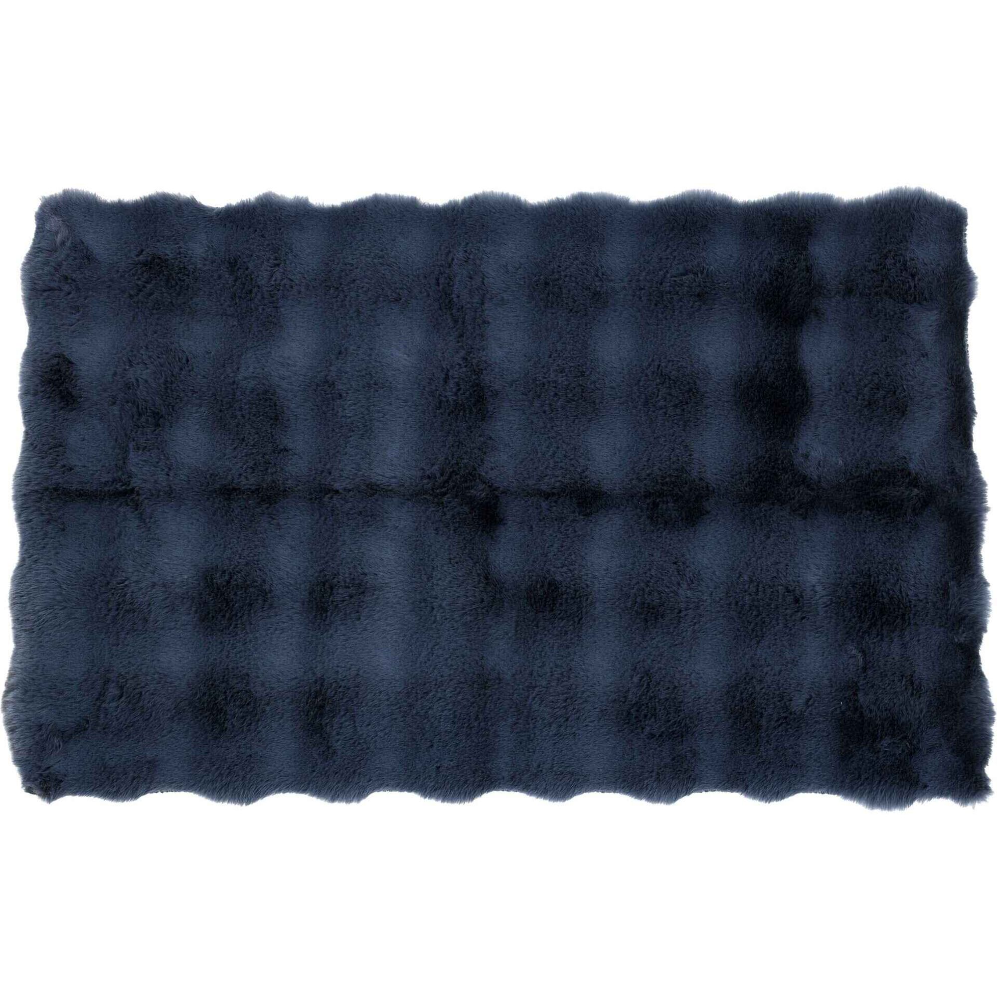 Tapete WC Efeito Pelo Cinza Escuro