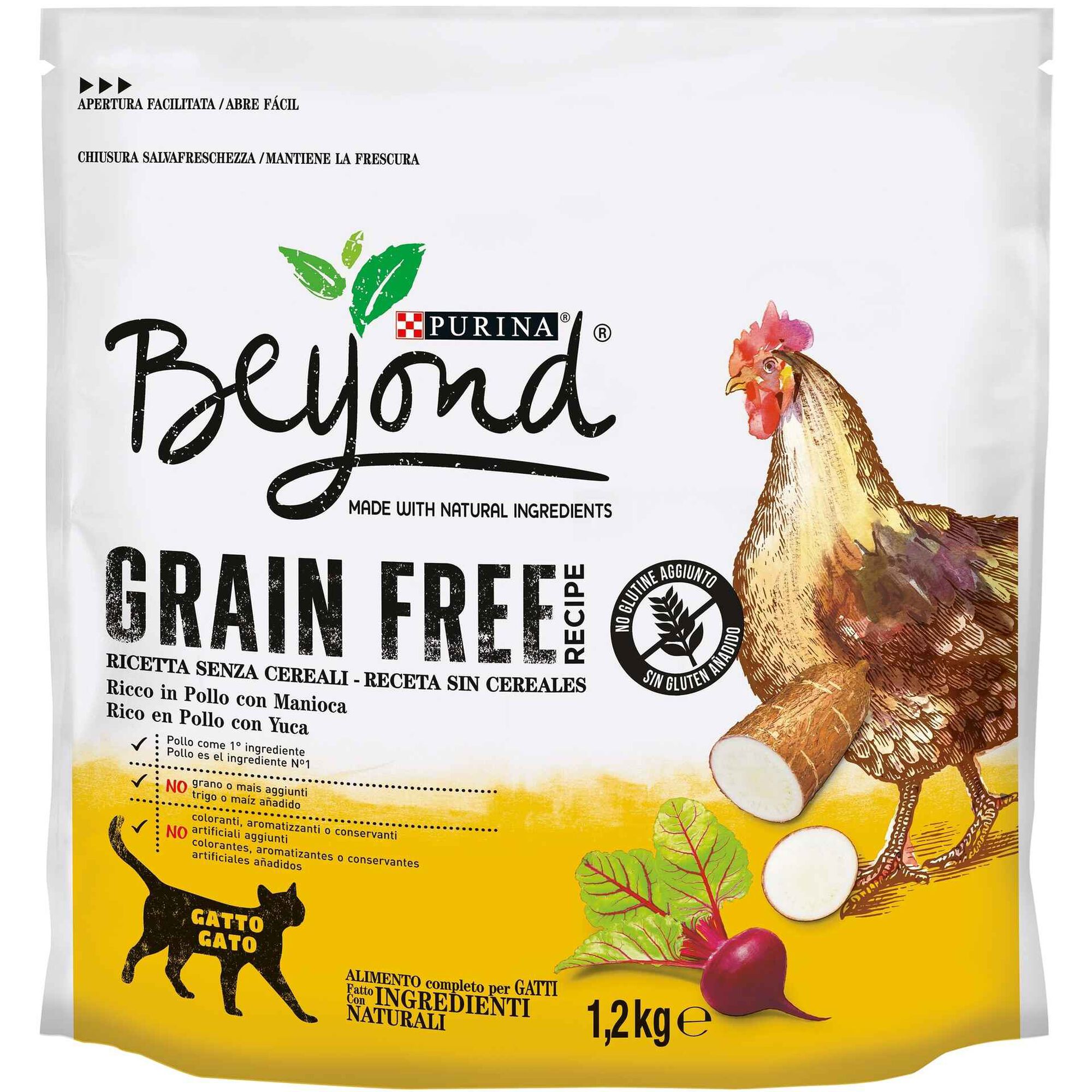 Ração para Gato Adulto Sem Cereais Frango