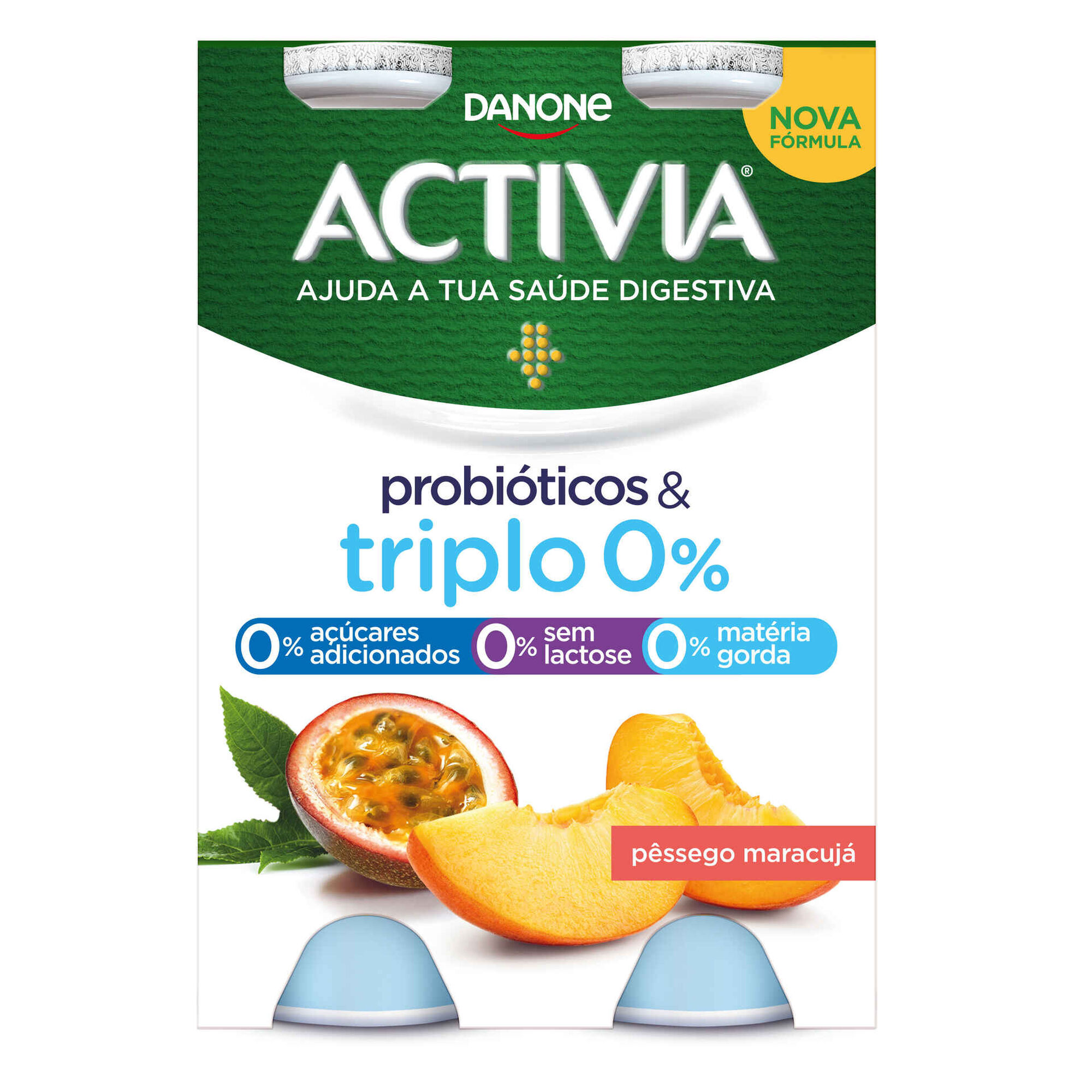 Iogurte Líquido Bifidus Triplo 0% Pêssego e Maracujá