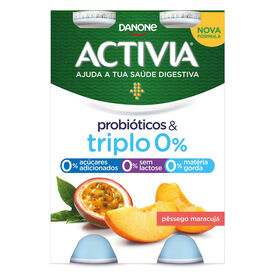 Iogurte Líquido Bifidus Triplo 0% Pêssego e Maracujá sem Lactose Iogurte Líquido Bifidus Triplo 0% Pêssego e Maracujá sem Lactose