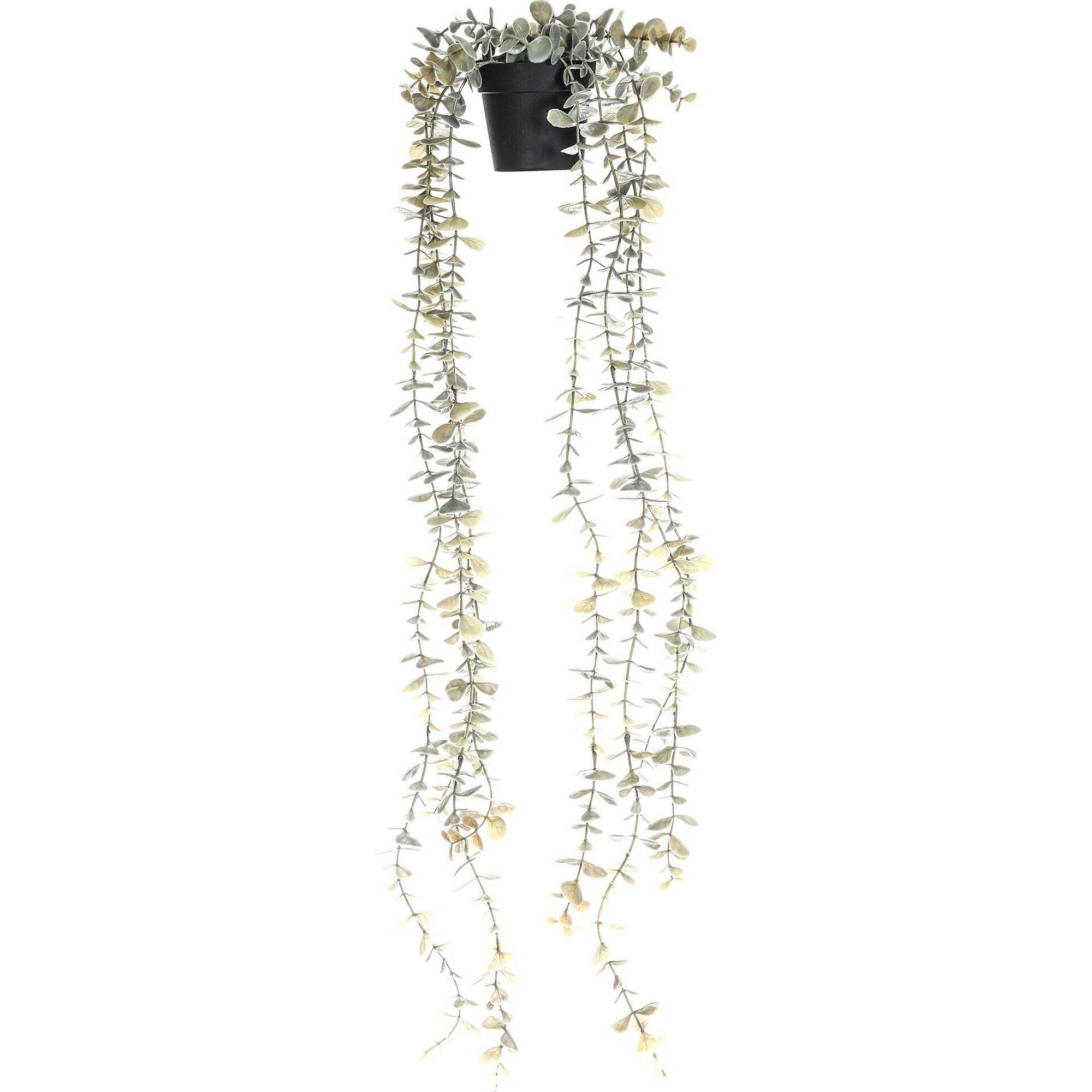 Planta Artificial a Cair Vaso Preto