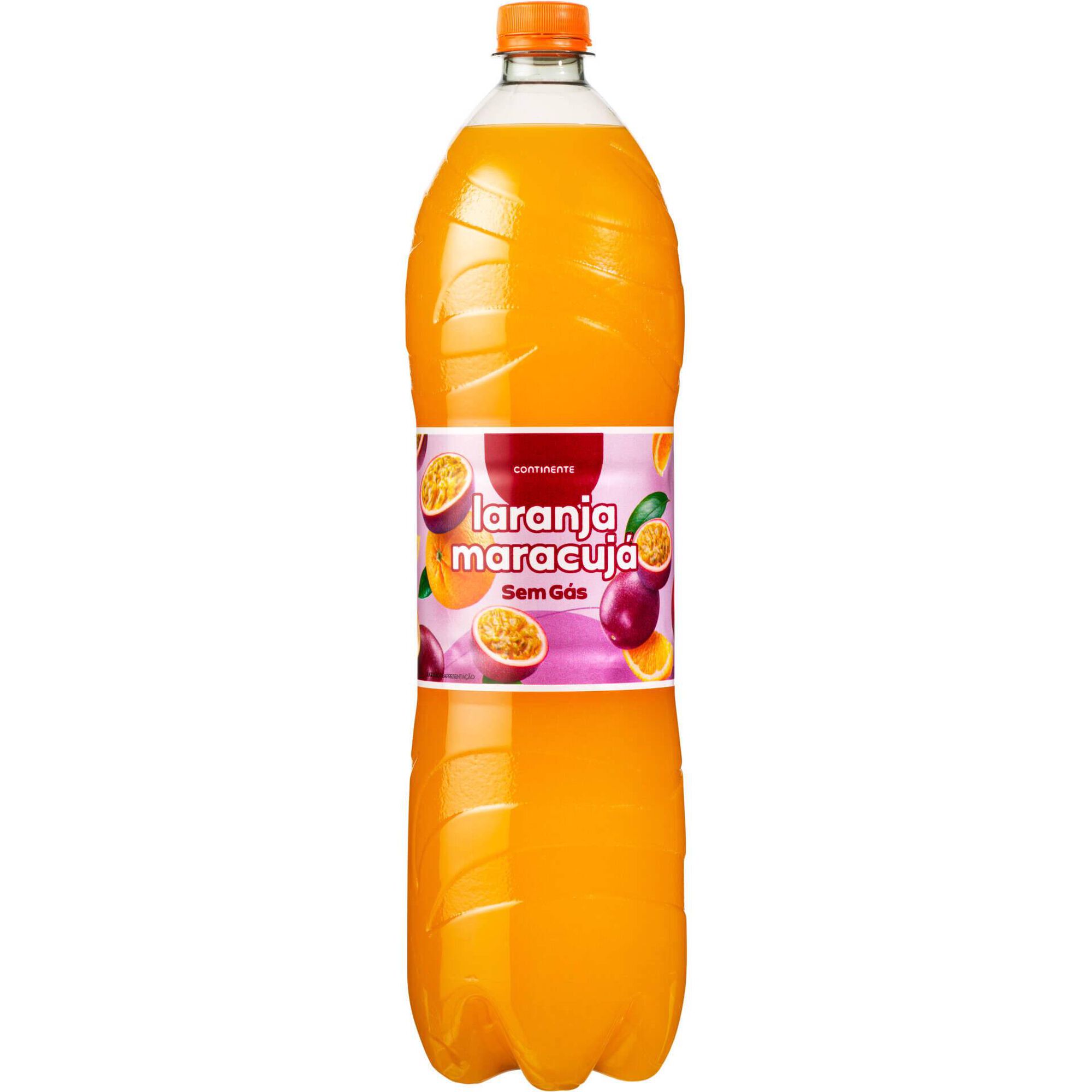 Refrigerante sem G&aacute;s Laranja e Maracuj&aacute; Continente
