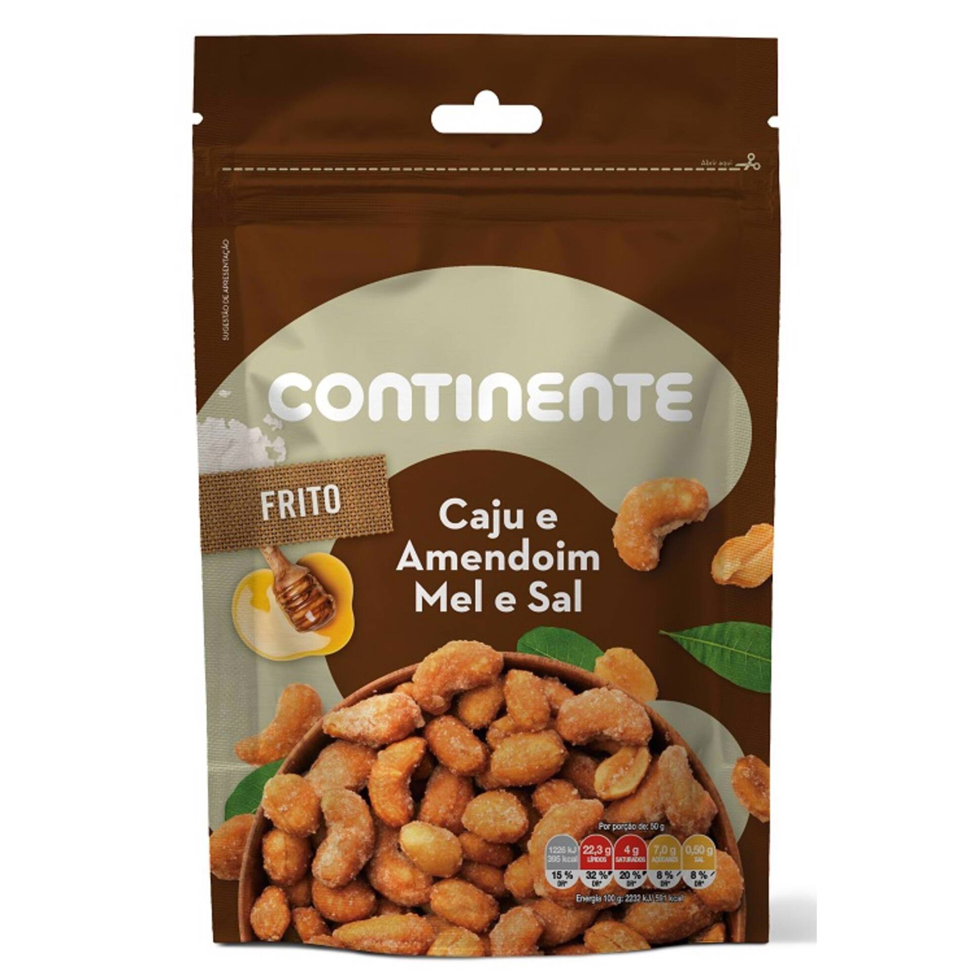 Snack Caju e Amendoim com Mel e Sal Snack Caju e Amendoim com Mel e Sal