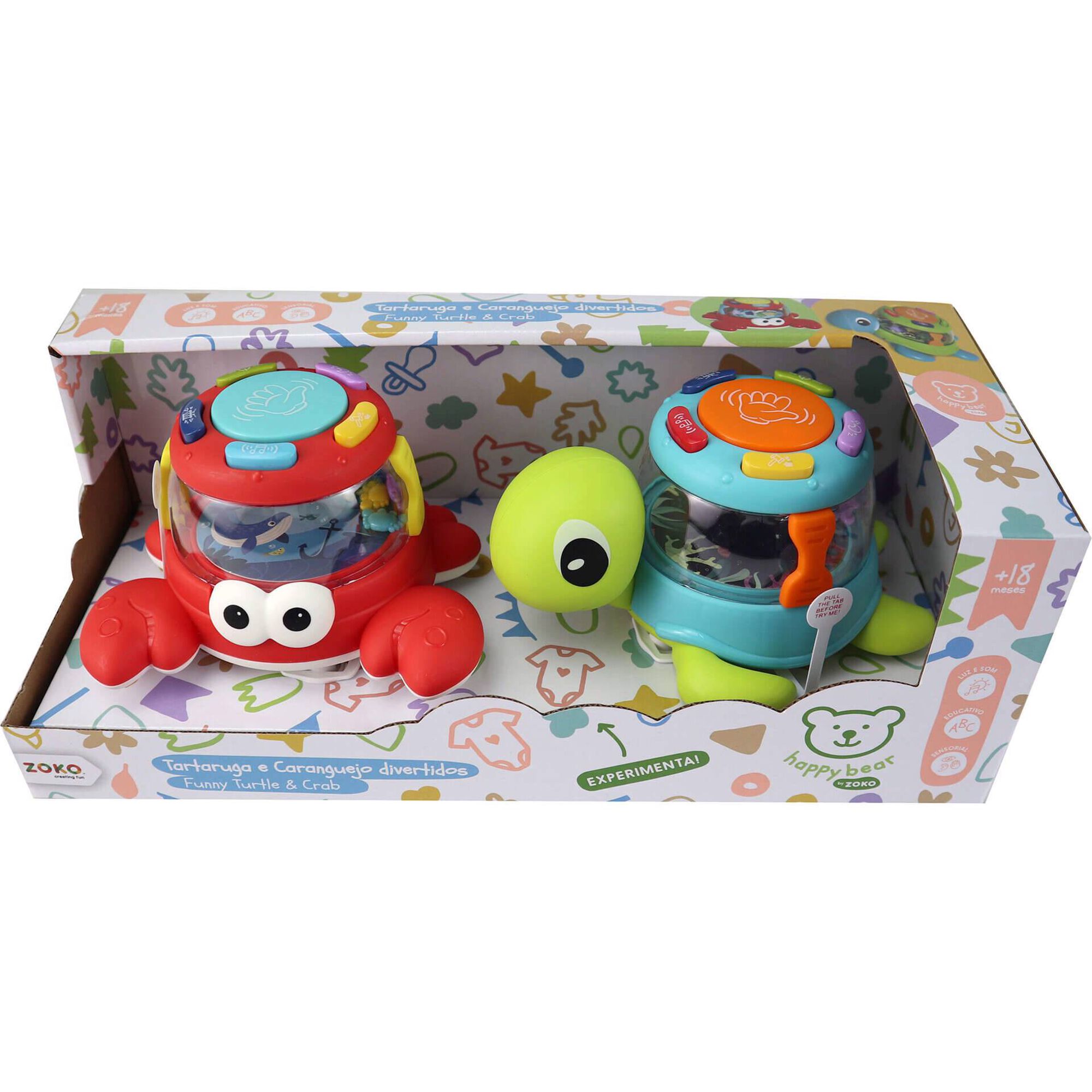 Tartaruga e Carangueijo Divertidos