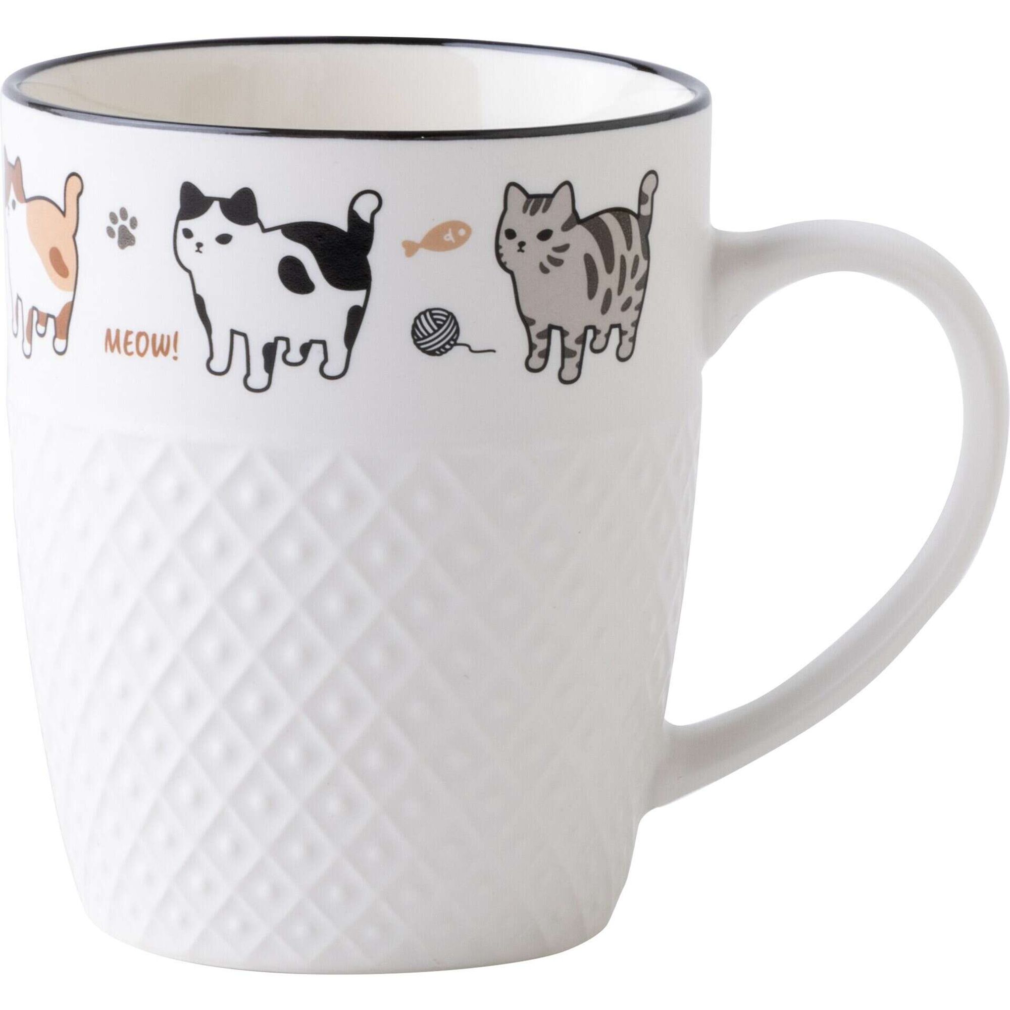 Caneca 380ml Gatos em Pé