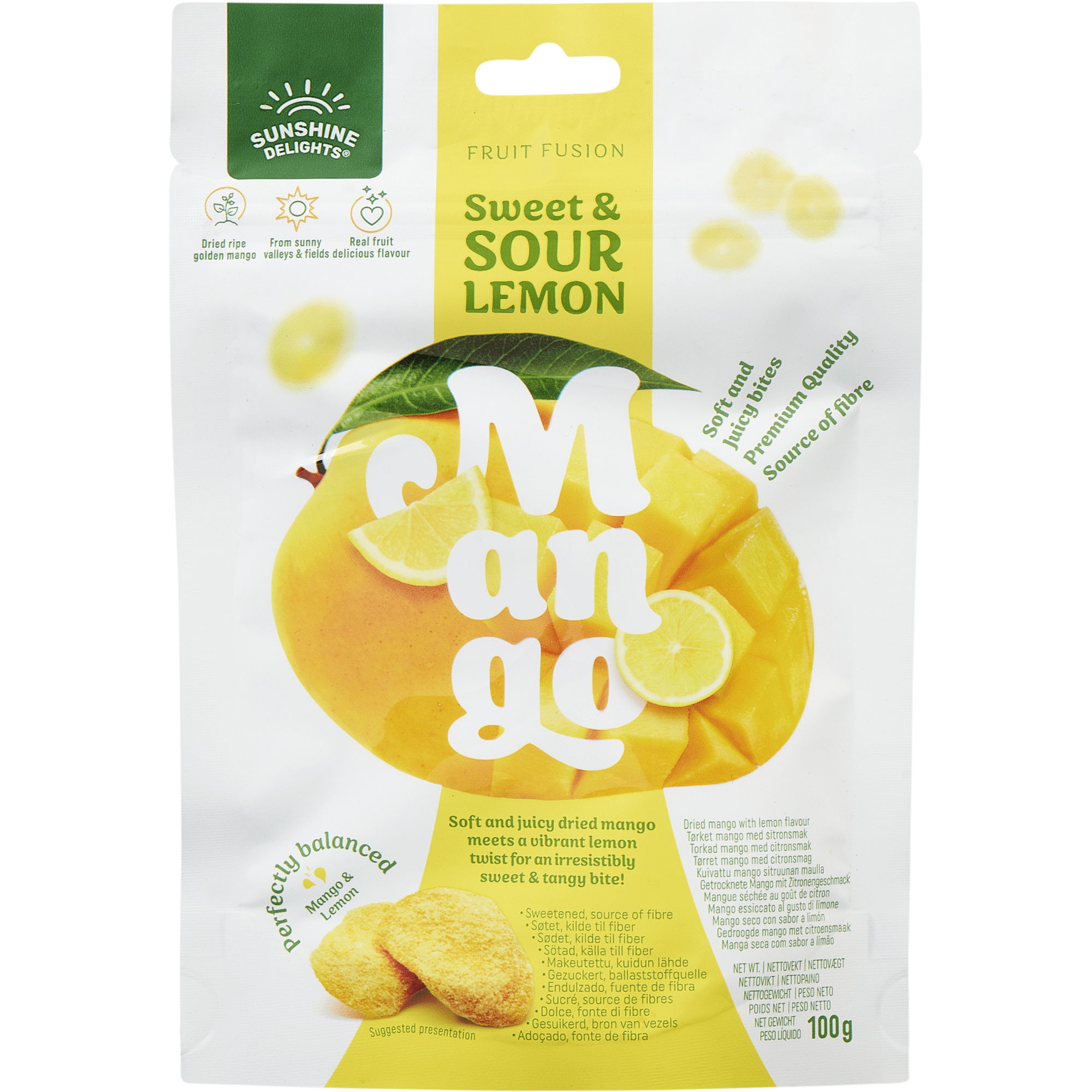 Manga Seca com Sabor a Lim&atilde;o Sunshine Delights