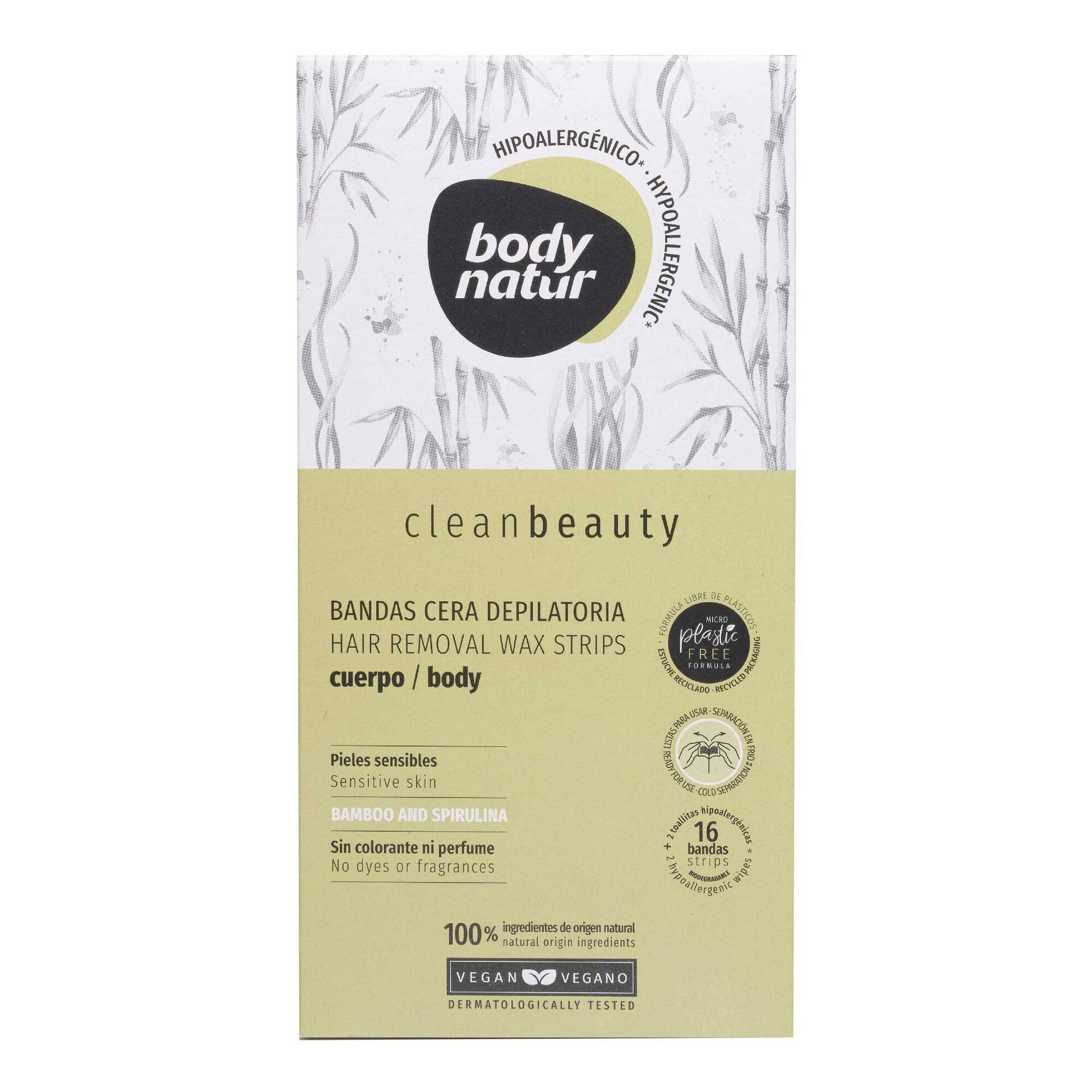 Bandas Depilatórias Cera Corpo Clean Beauty Bandas Depilatórias Cera Corpo Clean Beauty