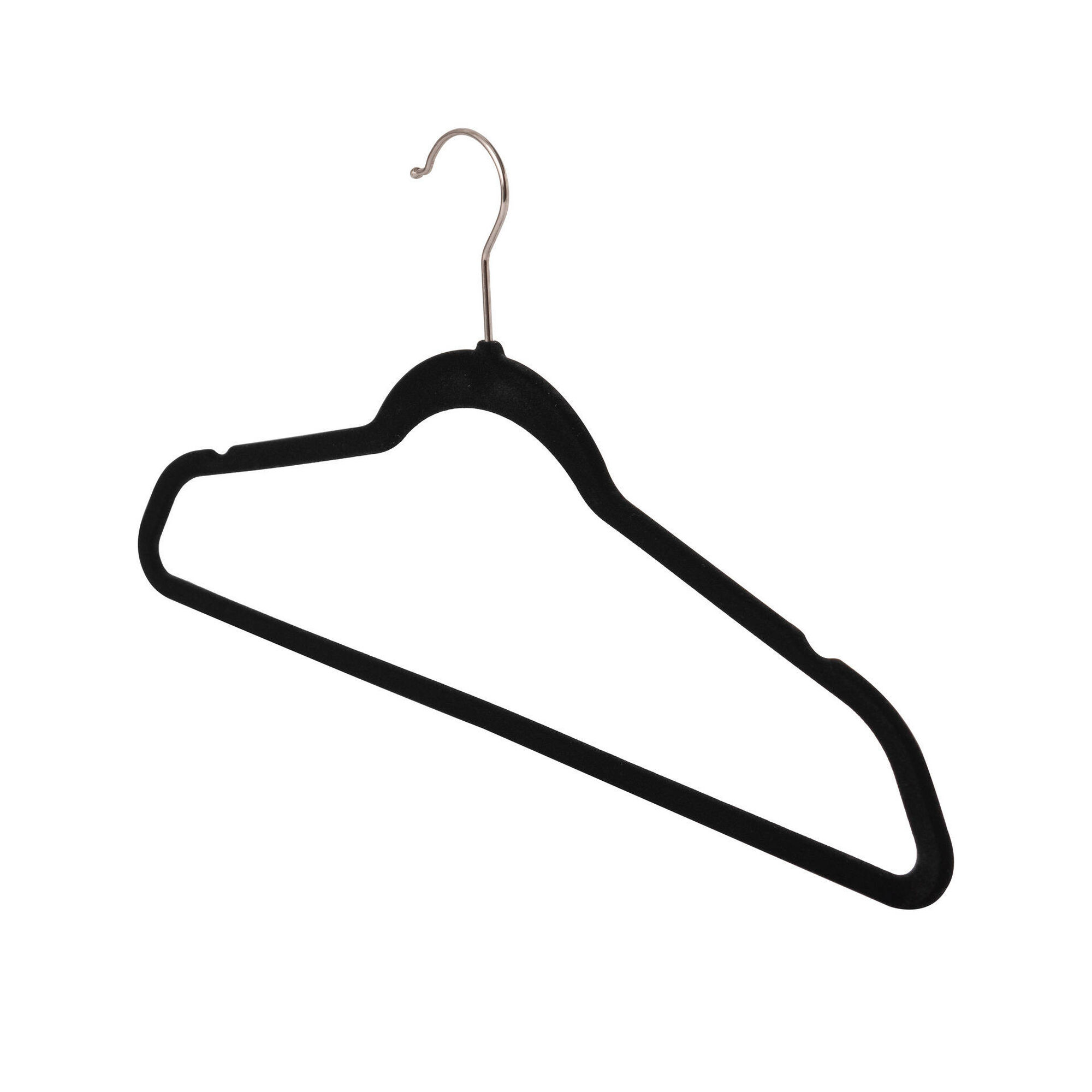 Cabides Veludo com Barra Pretos Kasa